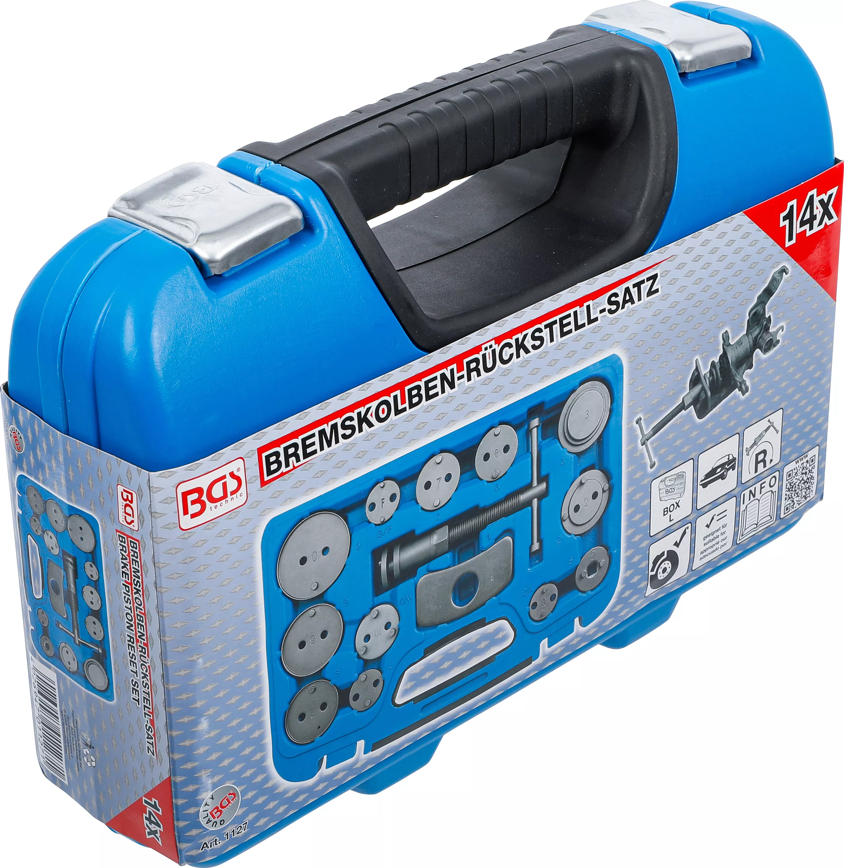 Set dispozitive resetare pistoane frana | 14 piese [7]