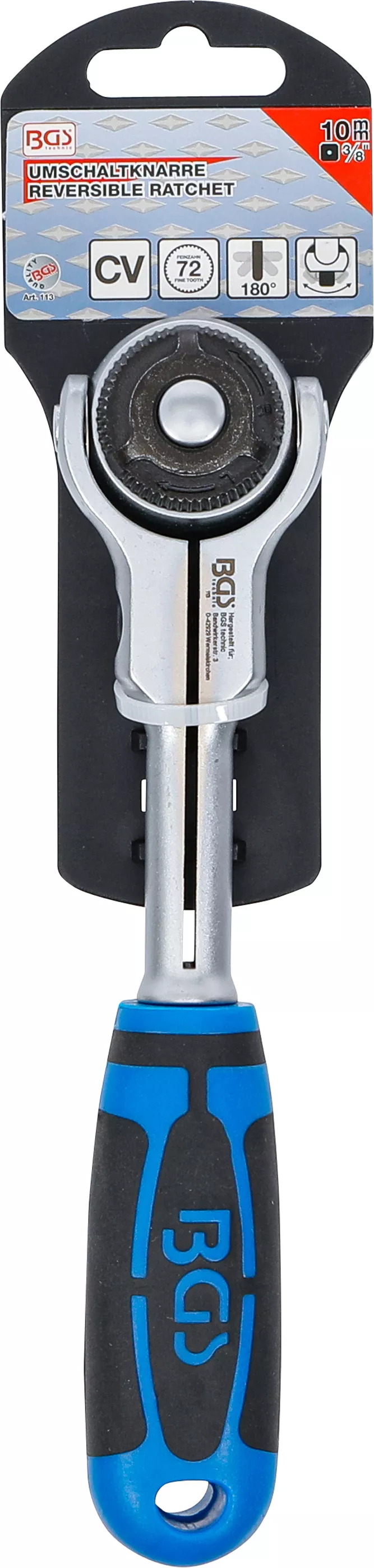 Clichet reversibil cu cap sferic | 10 mm (3/8") [6]