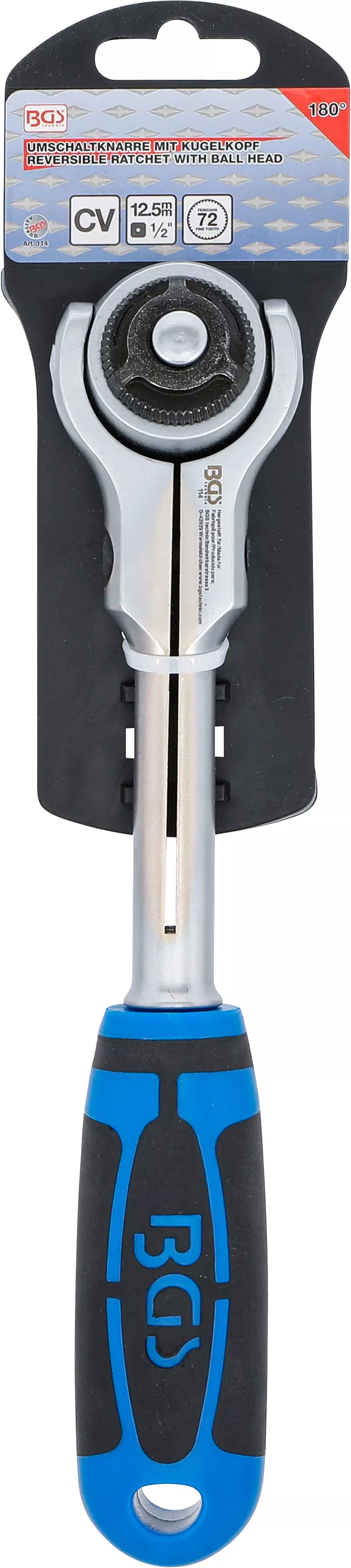 Clichet reversibil cu cap sferic | 12,5 mm (1/2") [6]