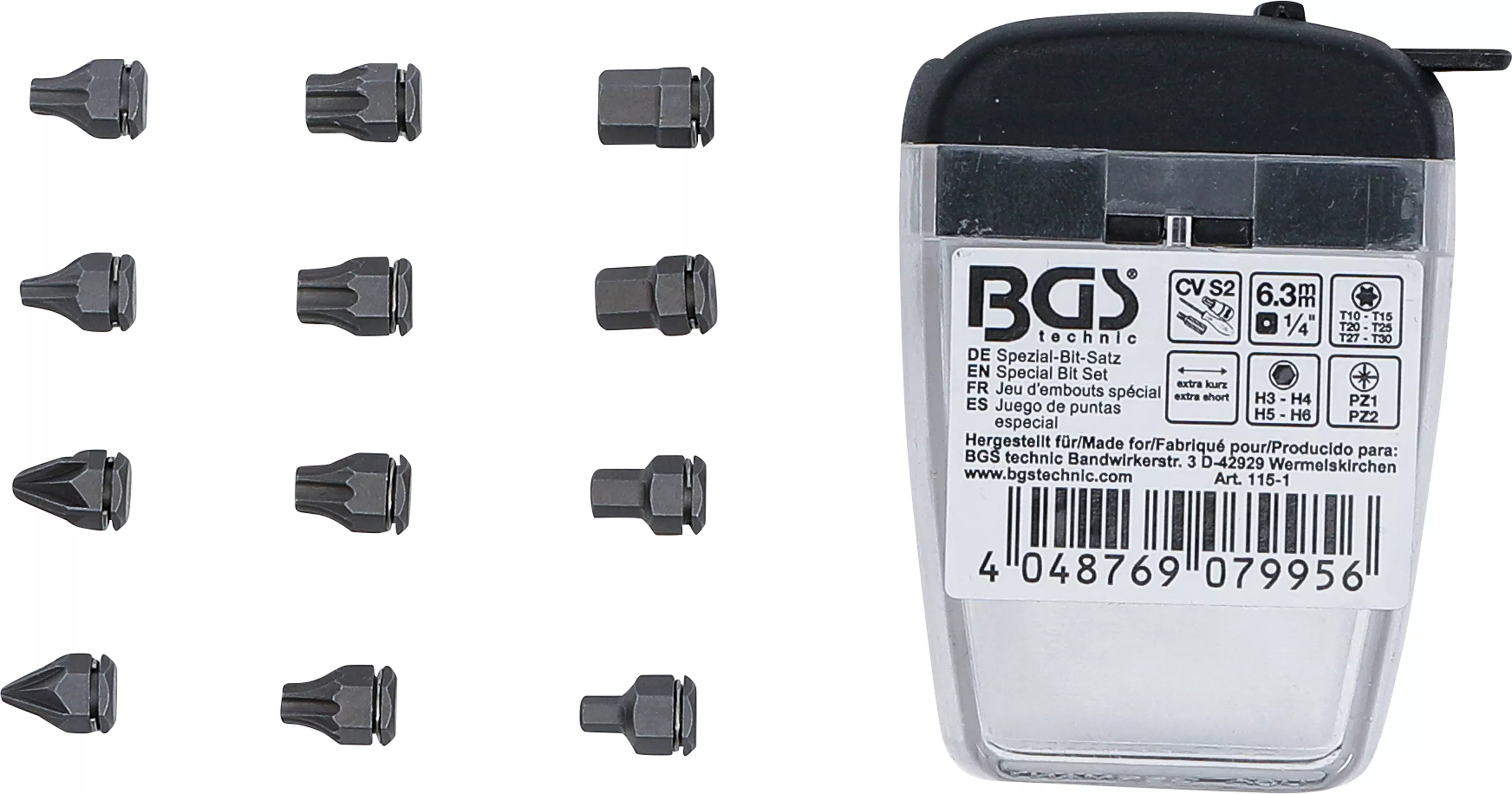 Set biti special | Actionare hexagon interior 6,3 mm (1/4") | pentru BGS 115 [3]
