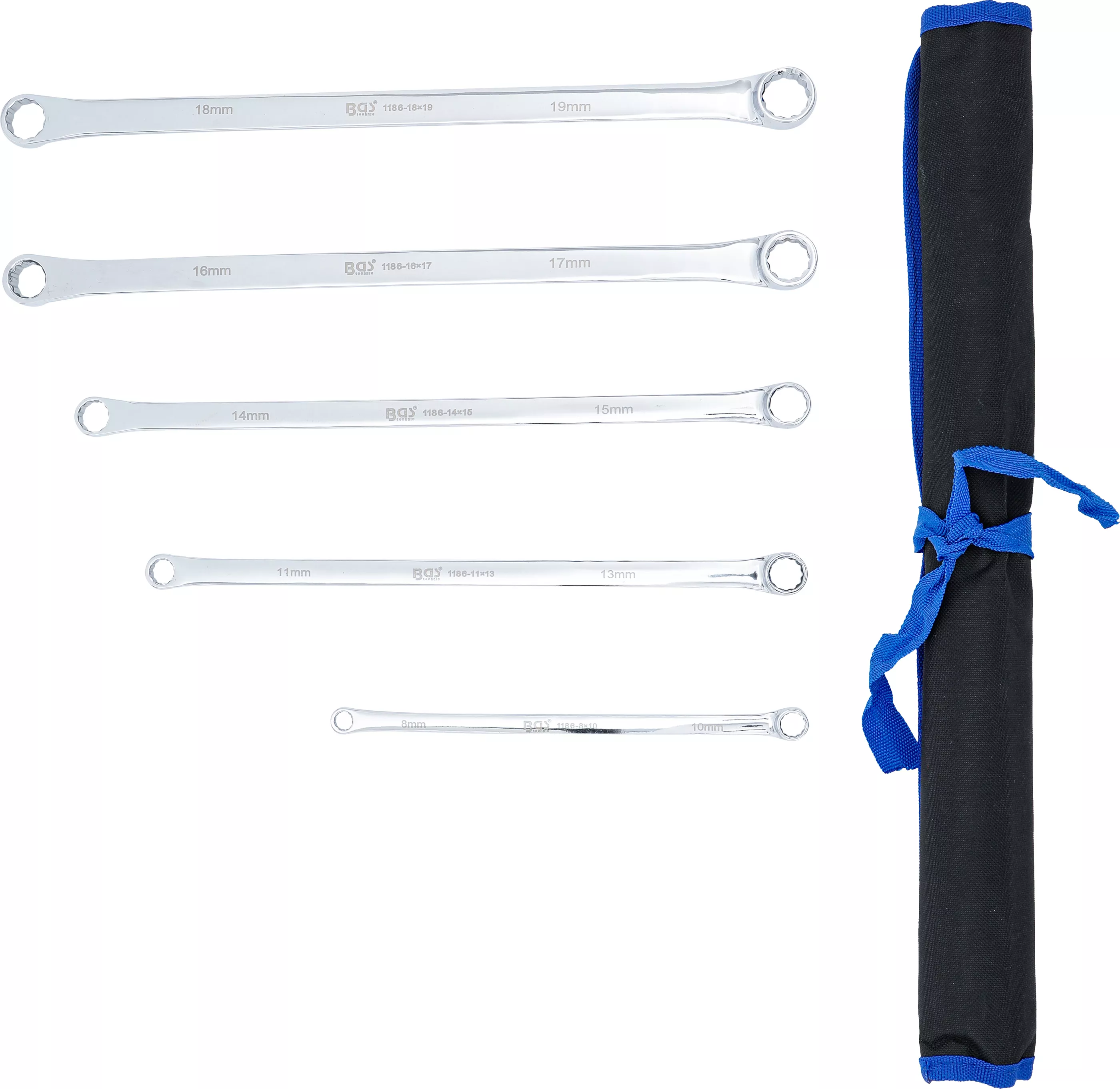 Set chei inelare duble | extra lungi | 8 - 19 mm | 5 piese [3]