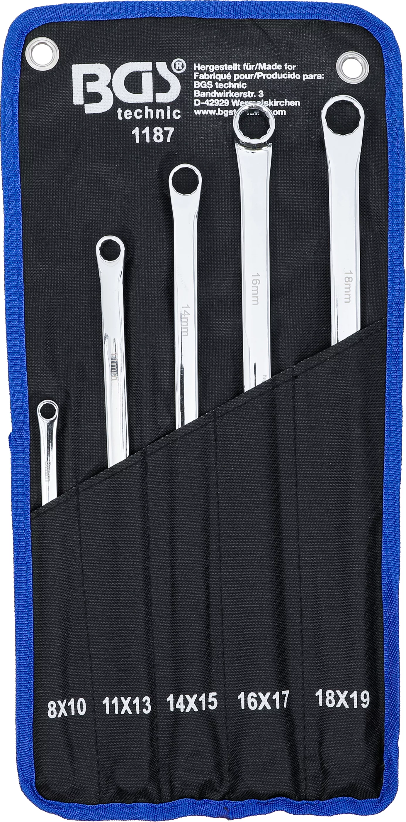 Set chei inelare duble | extra lungi | 8 - 19 mm | 5 piese [5]