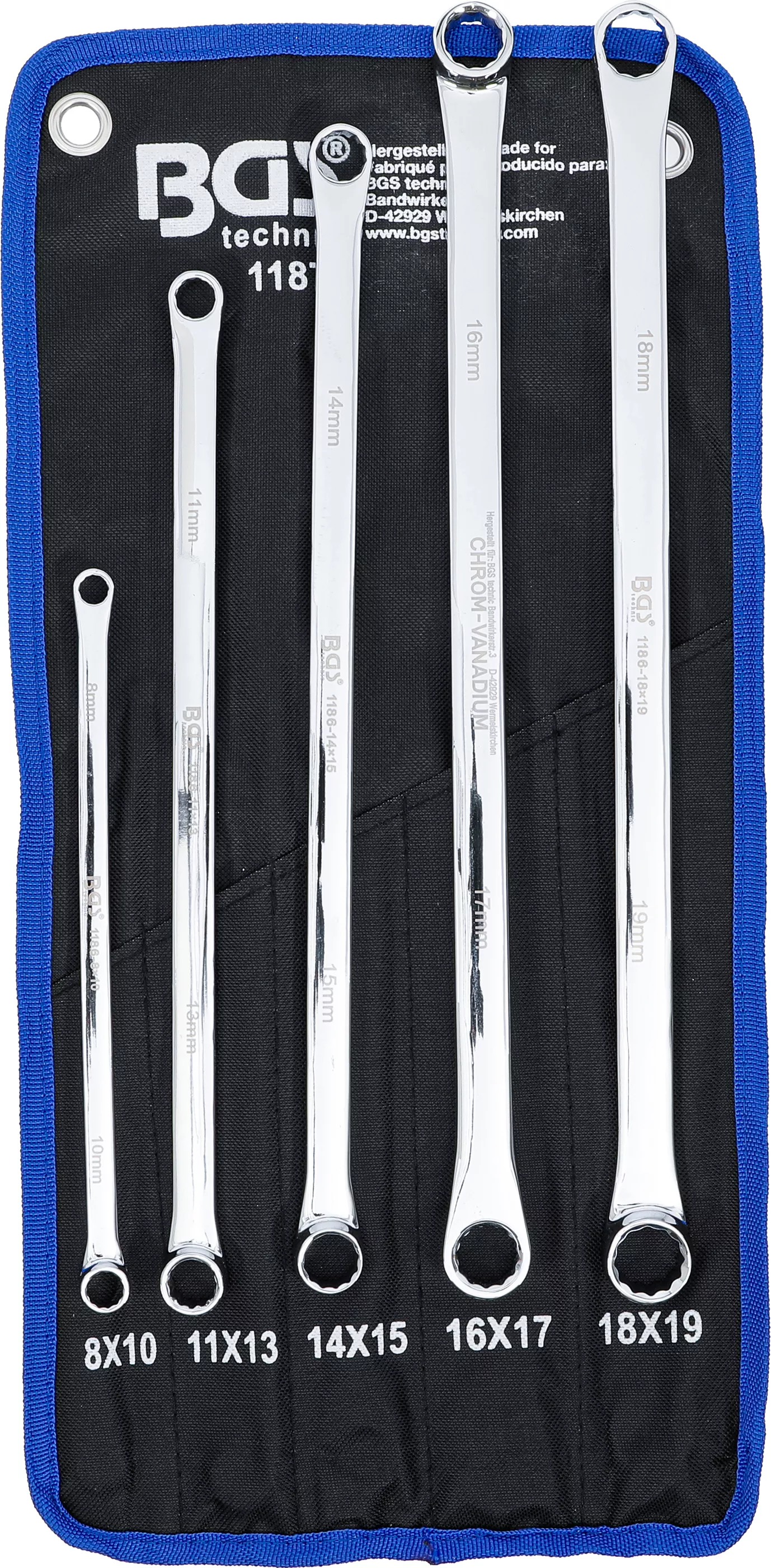 Set chei inelare duble | extra lungi | 8 - 19 mm | 5 piese [1]