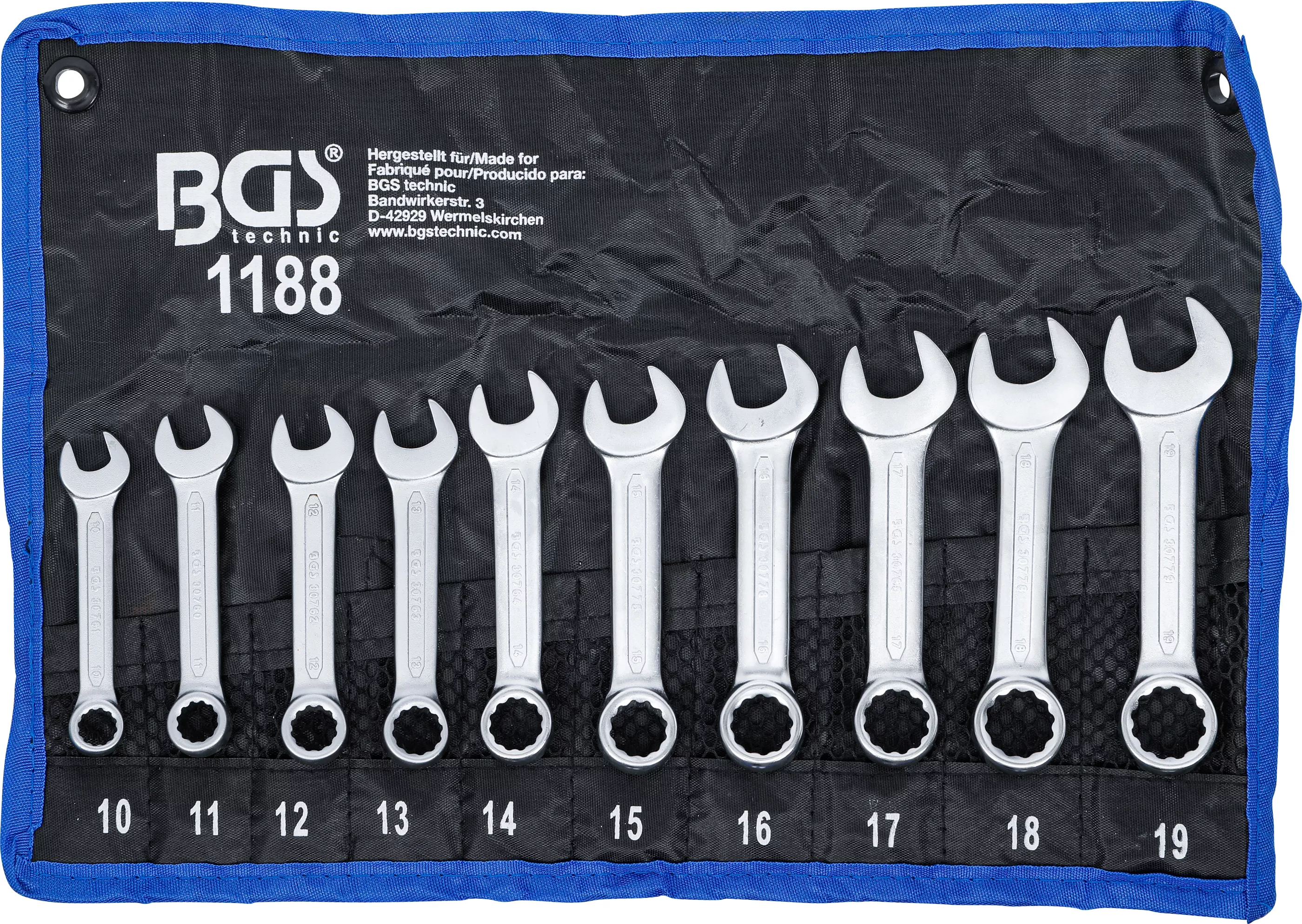 Set chei combinate | extra scurte | 10 - 19 mm | 10 piese [1]