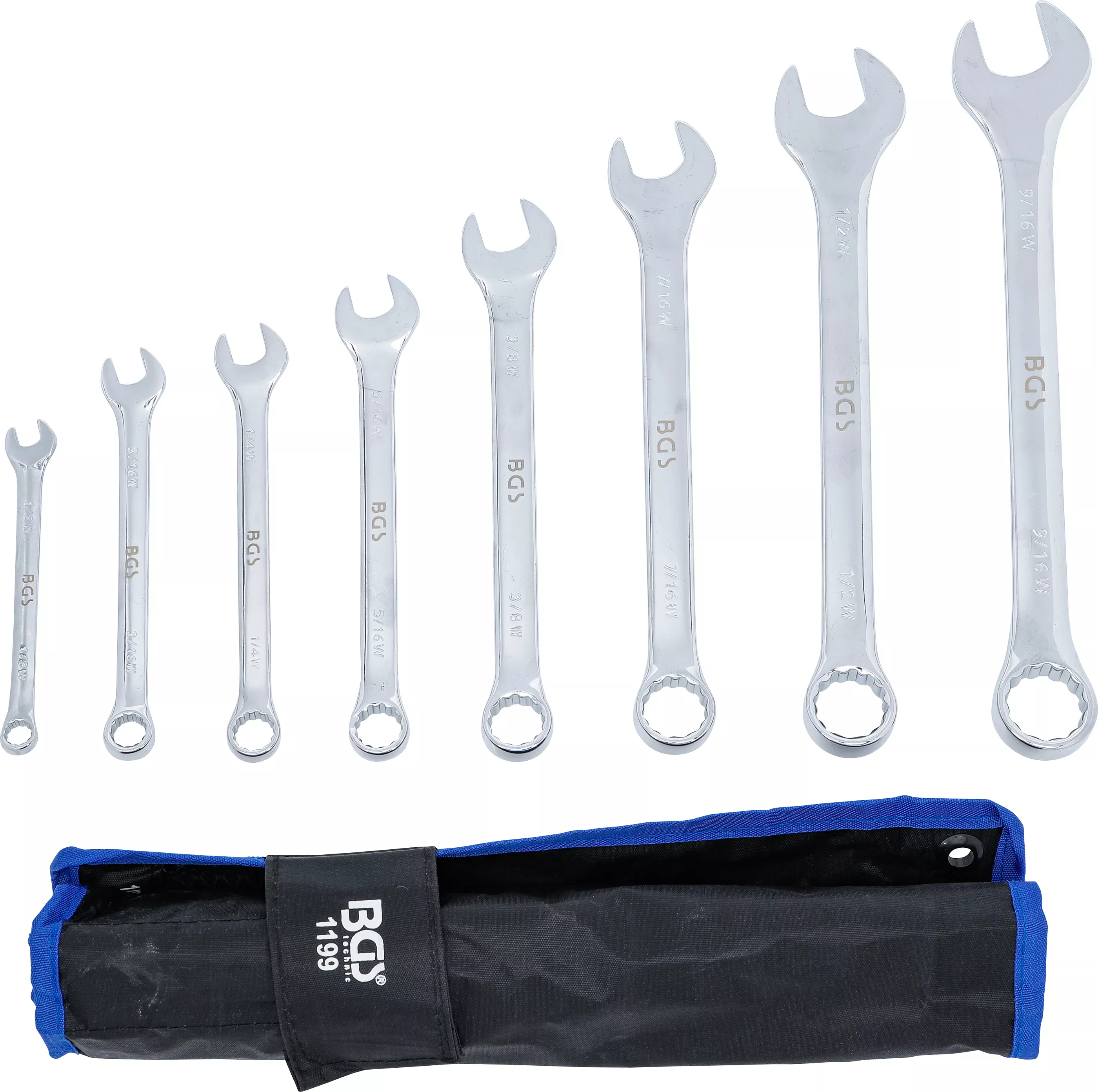 Set chei combinate | Marimi in toli | 1/8" - 9/16" Withworth | 8 piese [3]