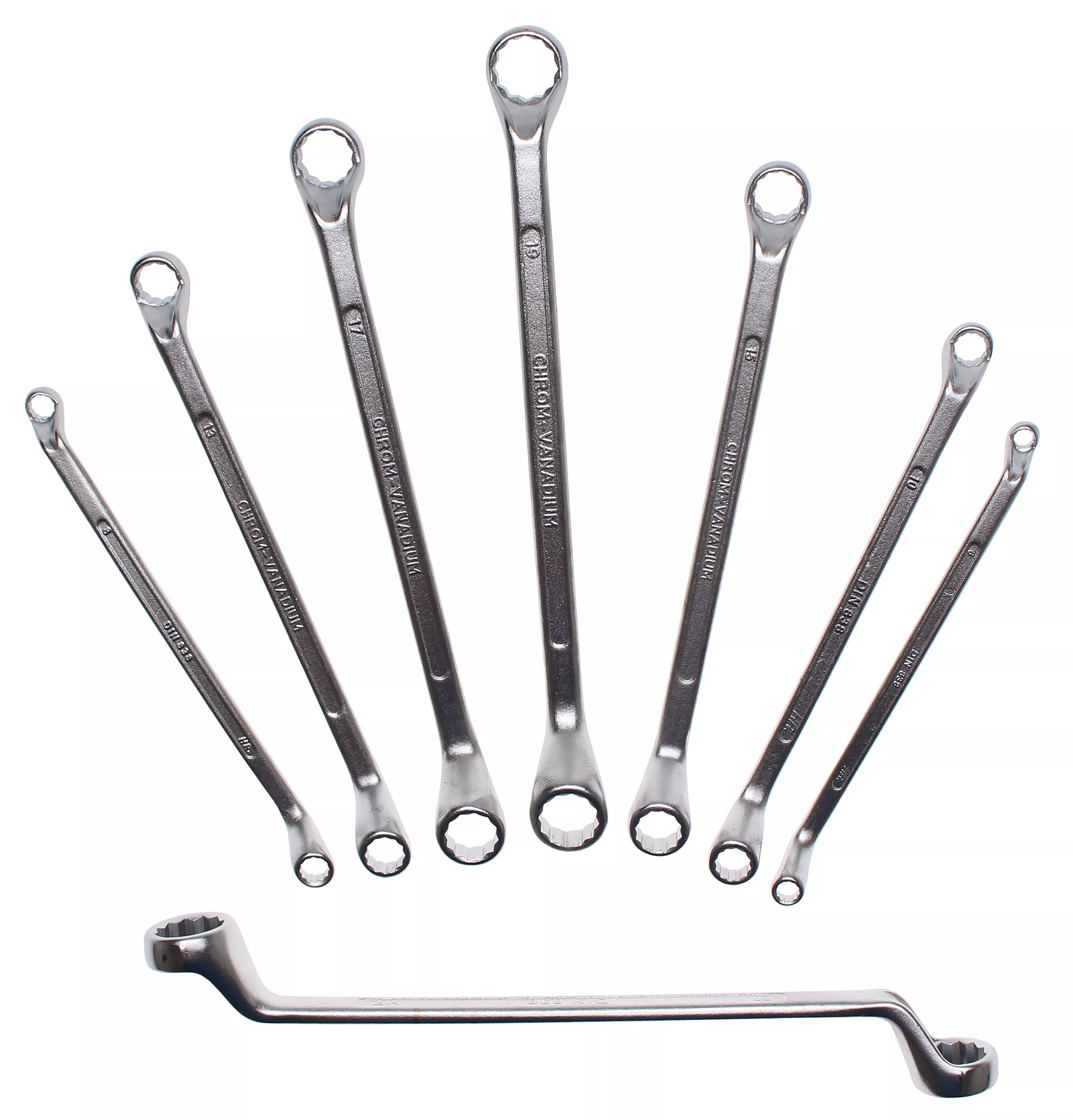 Set chei inelare duble | cotite | 6 x 7 - 20 x 22 mm | 8 piese [3]