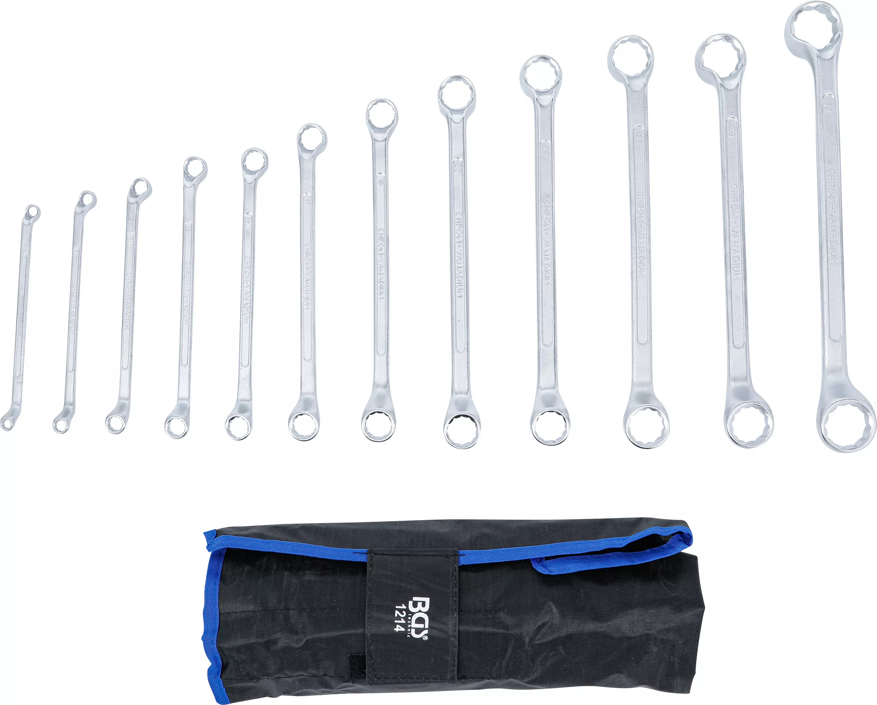 Set chei inelare duble | cotite | 6 x 7 - 30 x 32 mm | 12 piese [3]