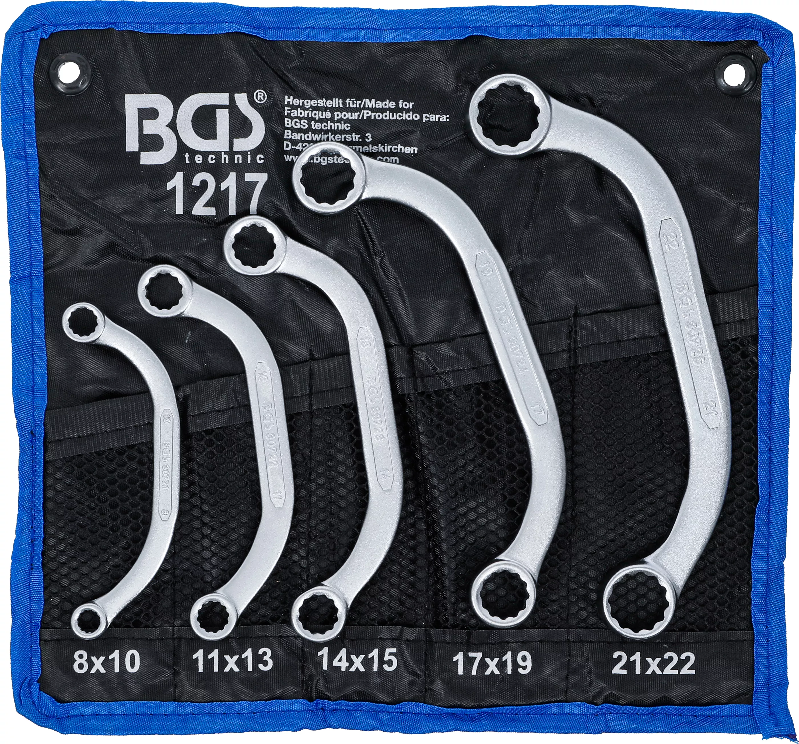 Set chei demaror si inelare | 8 x 10 - 21 x 22 mm | 5 piese [1]