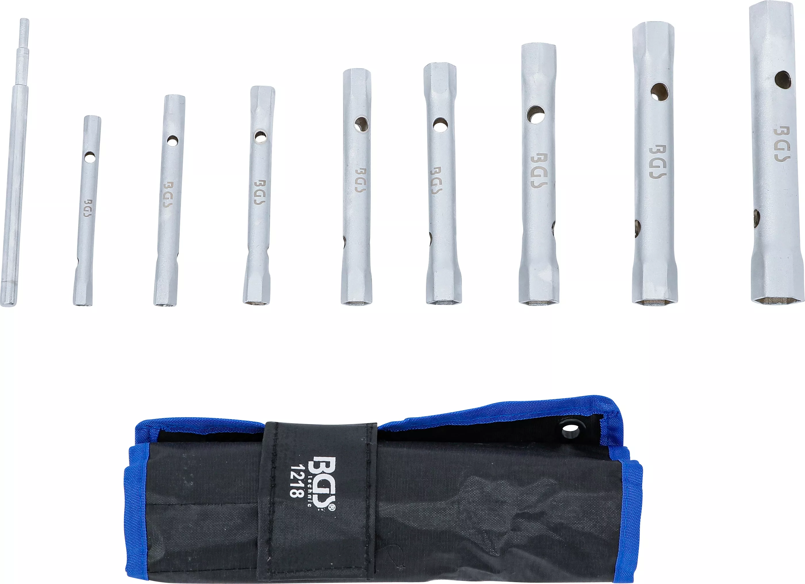 Set chei tubulare pentru tevi | 6 x 7 - 20 x 22 mm | 9 piese [4]