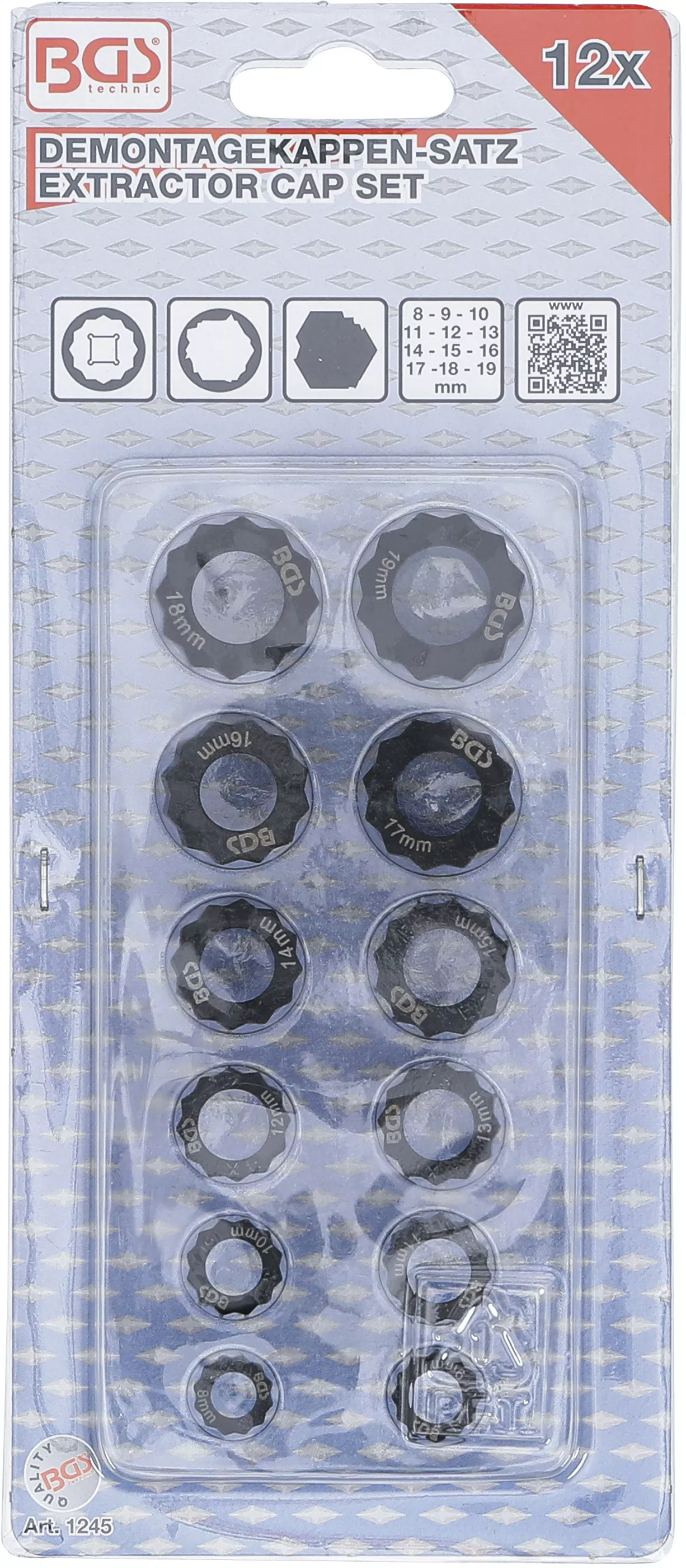 Set capace demontare pentru suruburi si piulite hexagonale deteriorate | 12 piese [4]