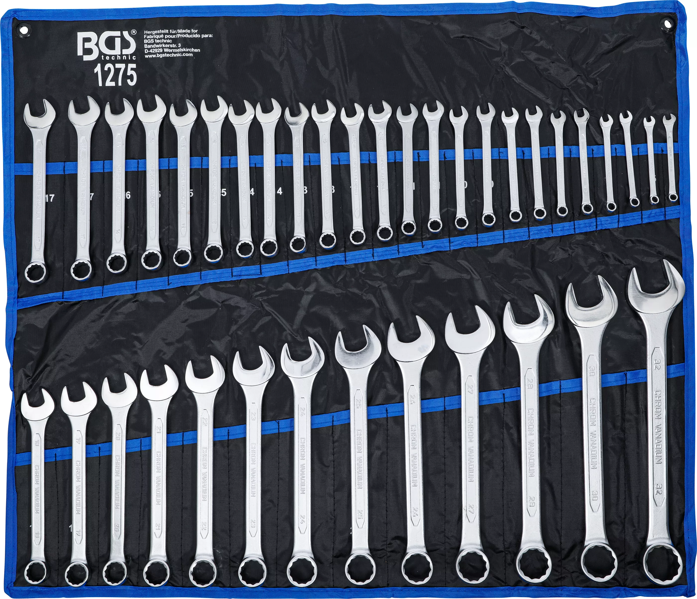 Chei de şuruburi - Set chei combinate | 6 - 32 mm | 37 piese