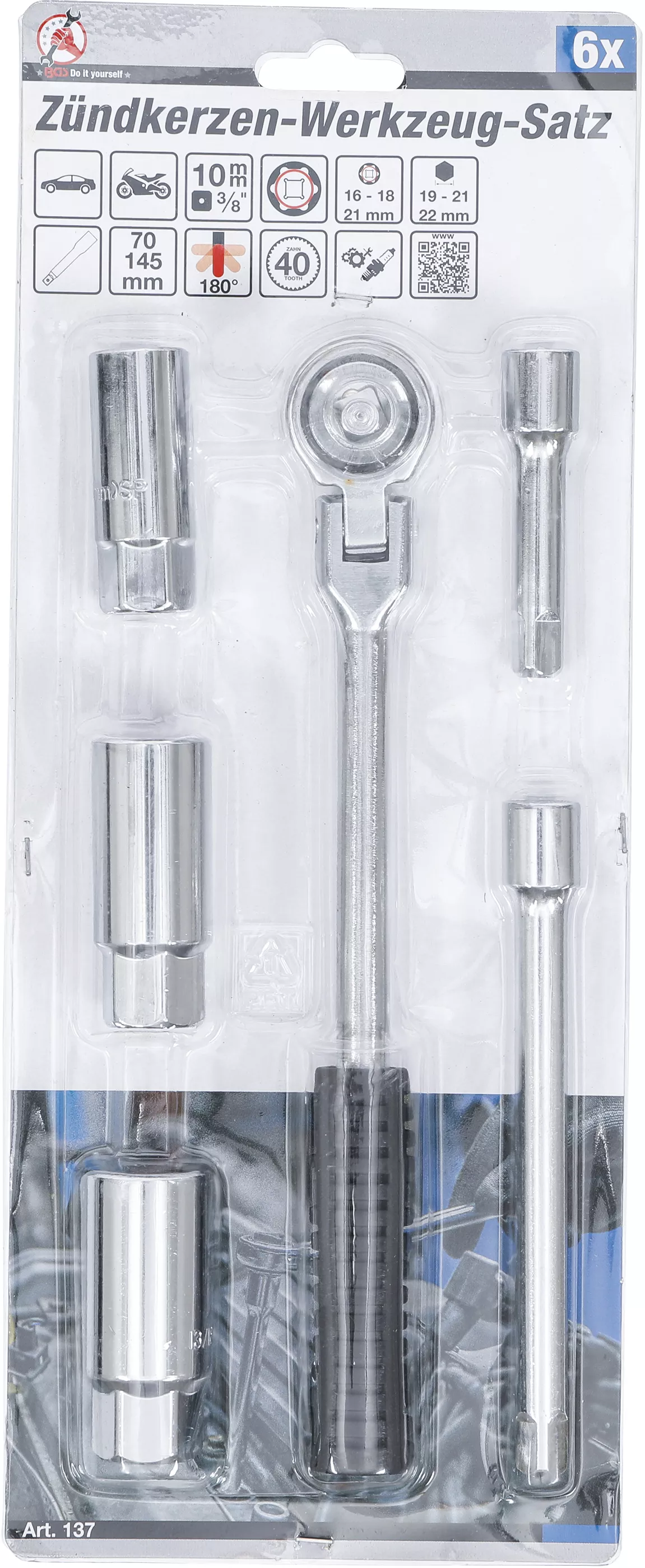 Set scule bujii | Antrenare 10 mm (3/8") | 6 piese [7]