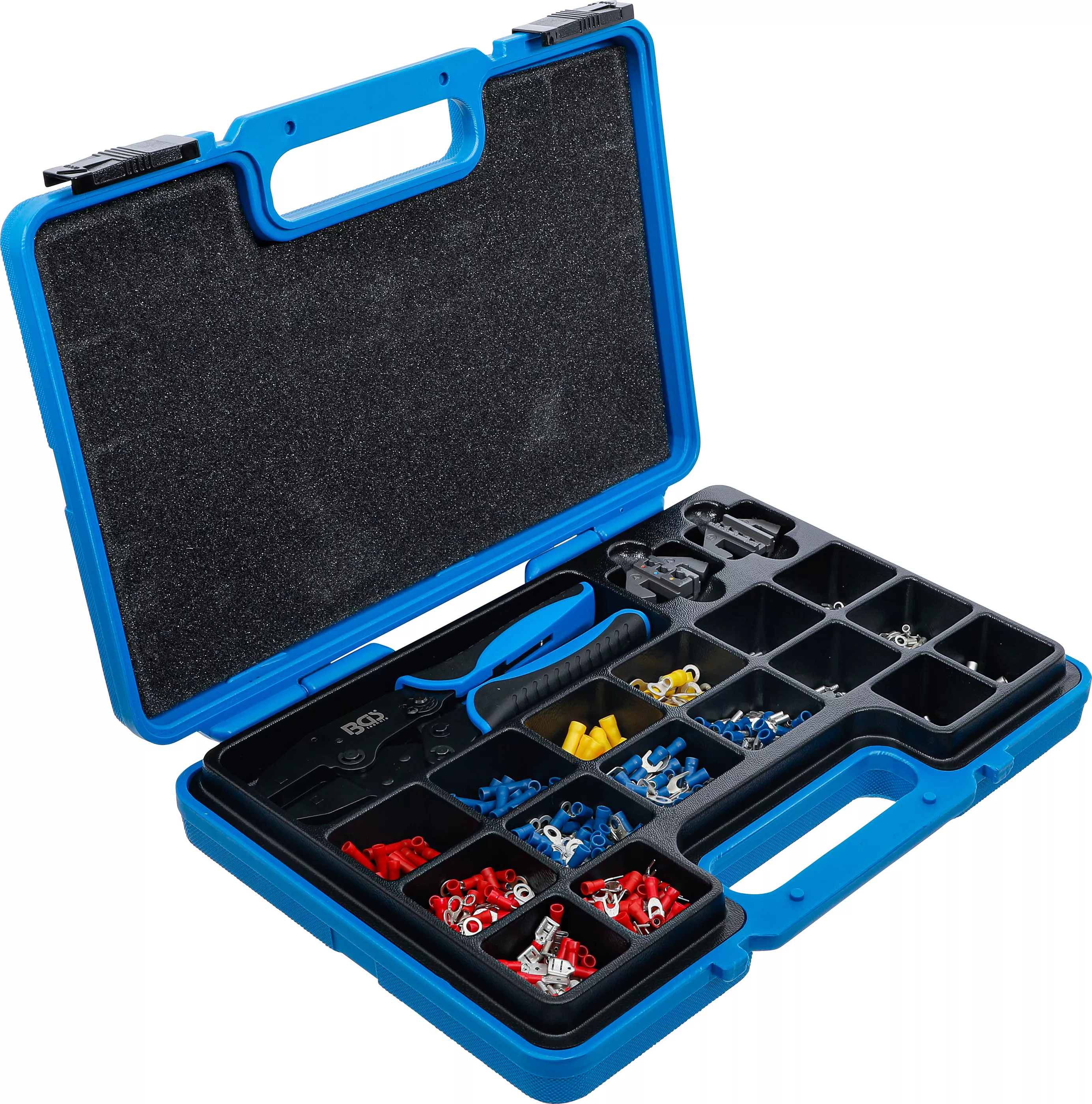 Set clesti sertizare | cu 2 perechi falci | cu sortiment papuci de cablu | 1000 piese [3]
