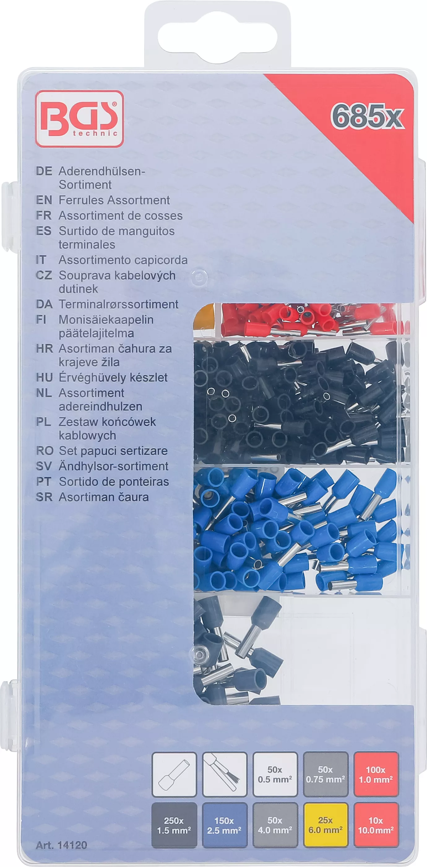 Set papuci sertizare | izolati | 685 piese [3]