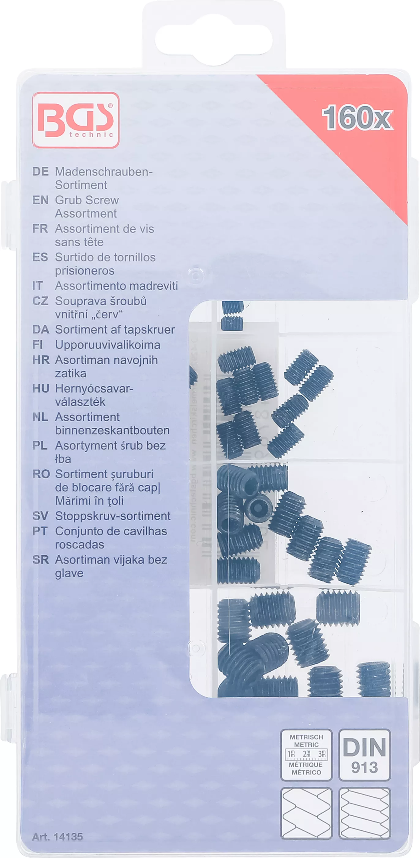 Set stifturi filetate | 160 piese [3]
