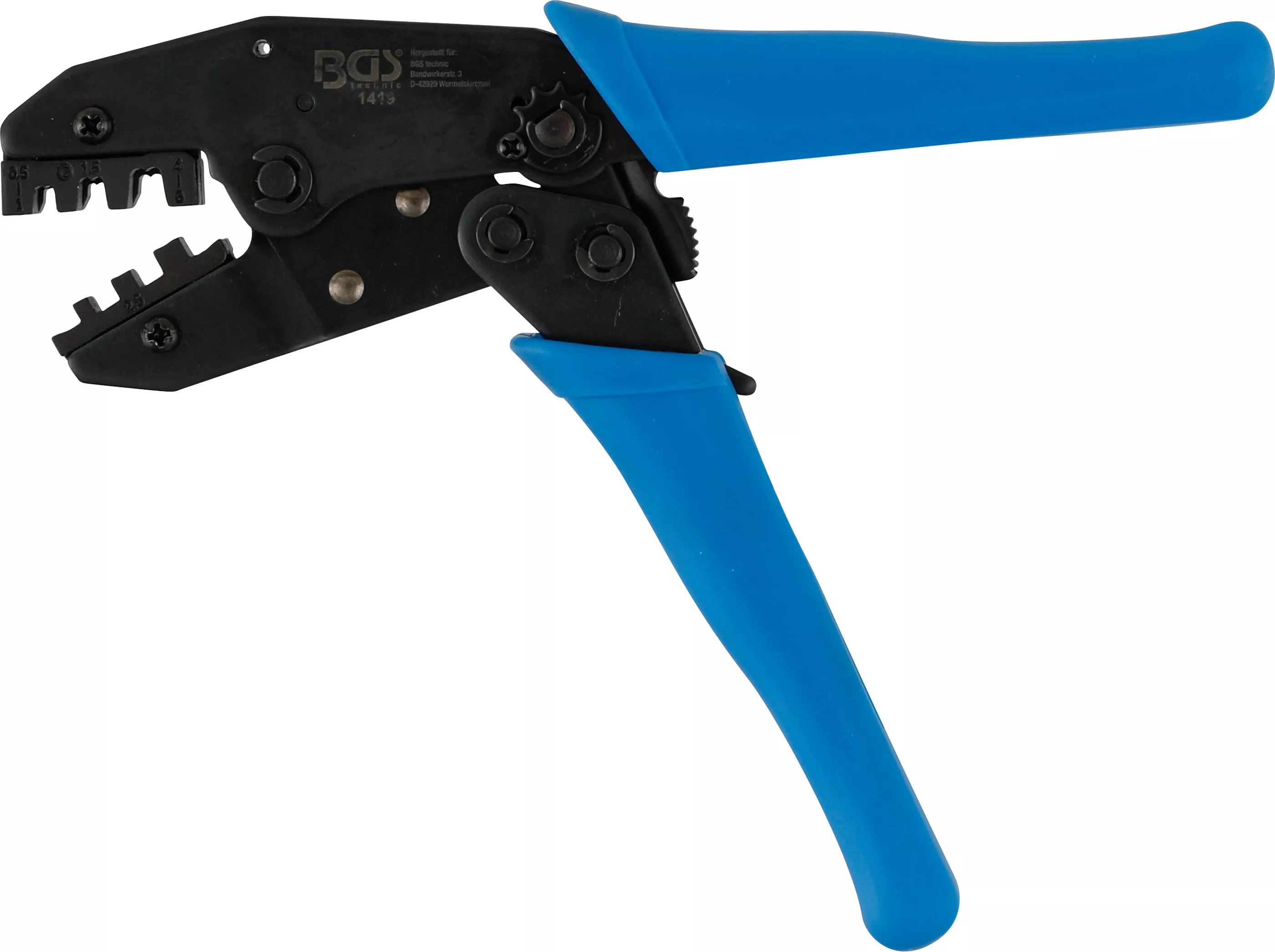 Cleste de sertizat cu clichet | pentru papuci de cablu neizolati 0,5 - 6 mm² [2]