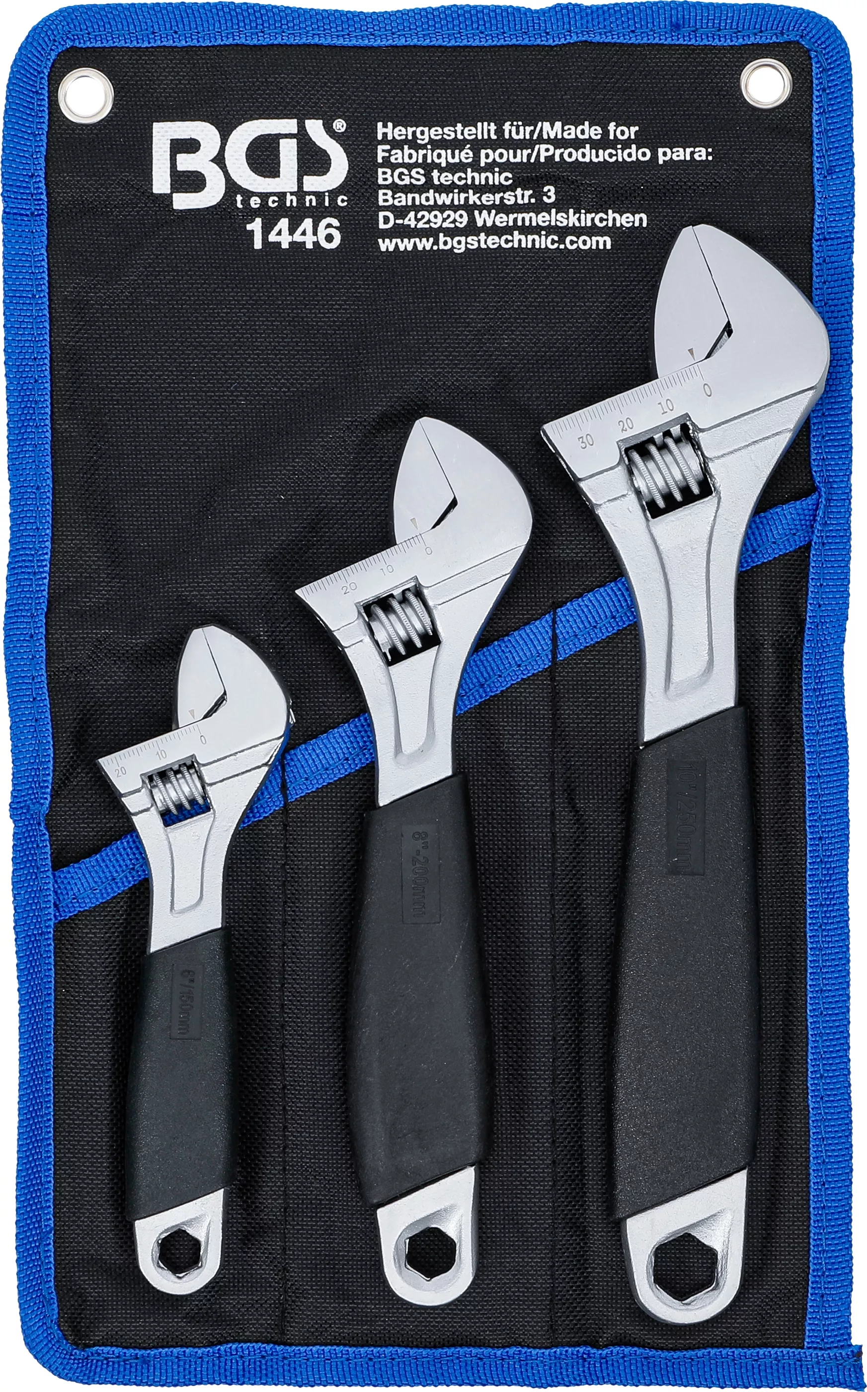 Set chei reglabile cu rola cu maner moale din plastic | 3 piese [1]