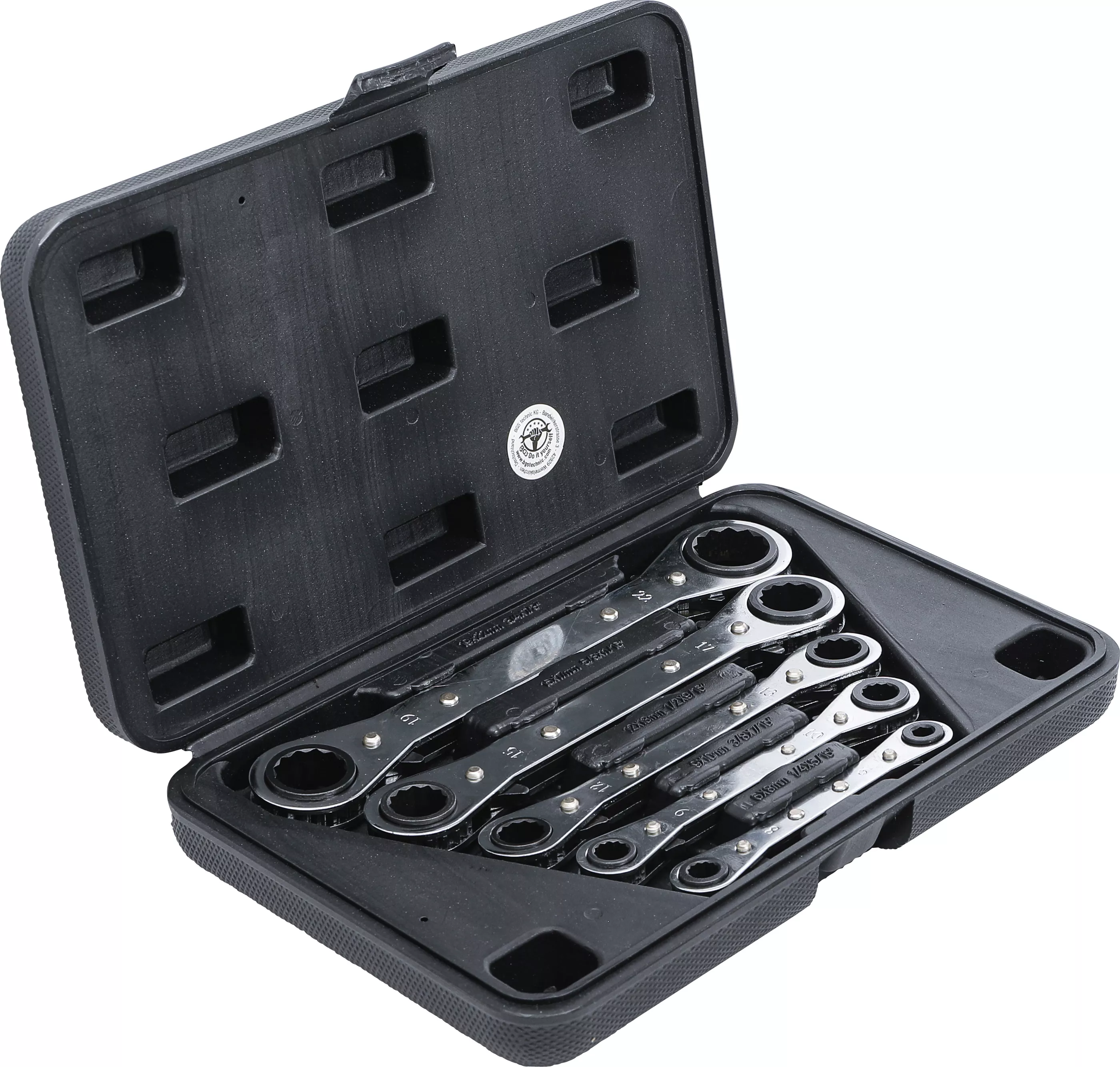 Set chei inelare cu clichet, drepte, reversibile | 6 x 8 - 19 x 22 mm | 5 piese [3]