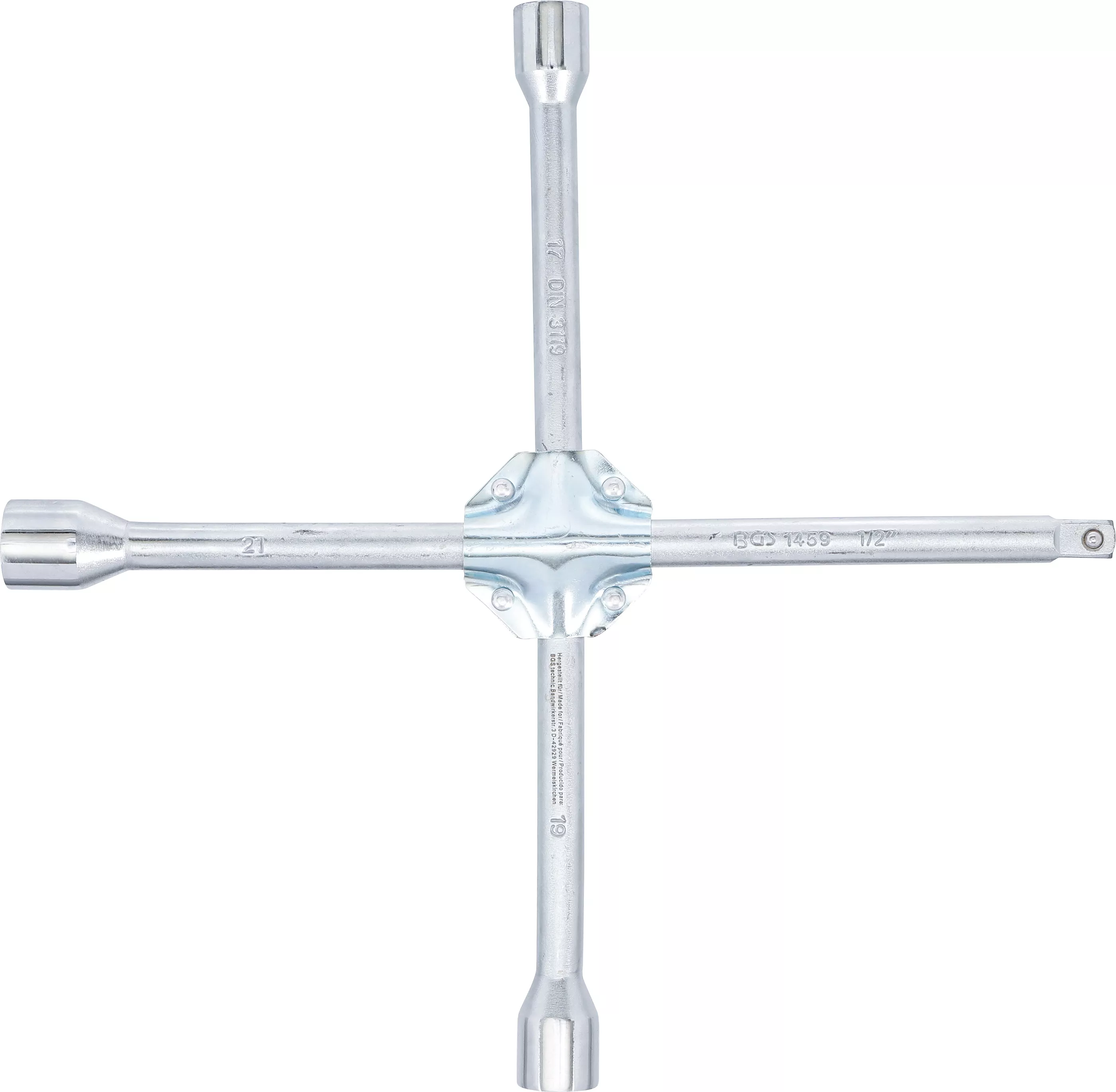 Cheie in cruce roti | pentru autoturisme | Patrat | 17 x 19 x 21 x 12,5 mm (1/2") [3]