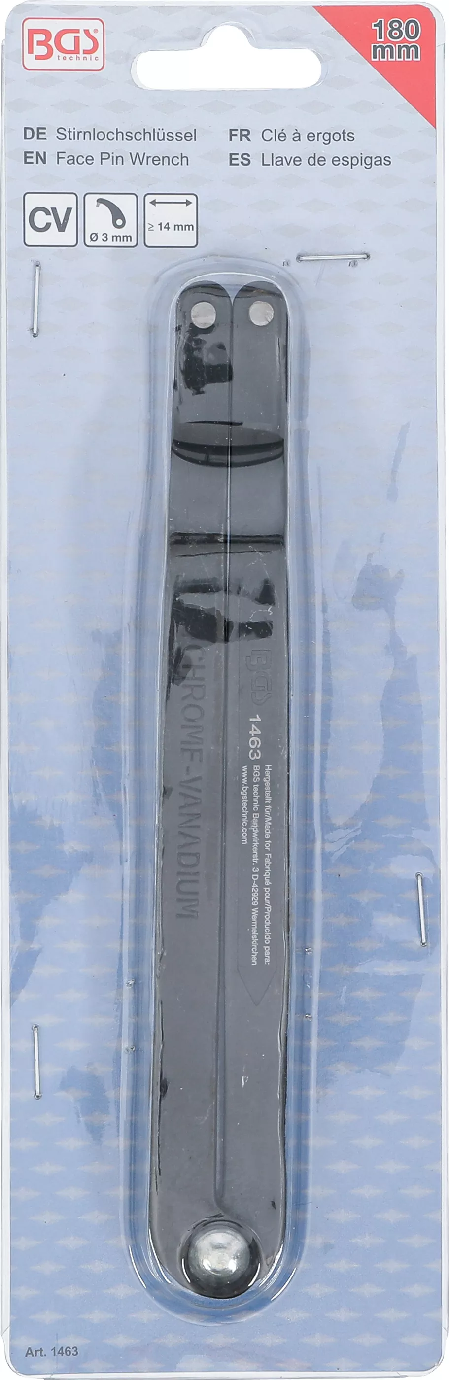 Set chei cu stifturi laterale | reglabile | 180 mm [4]
