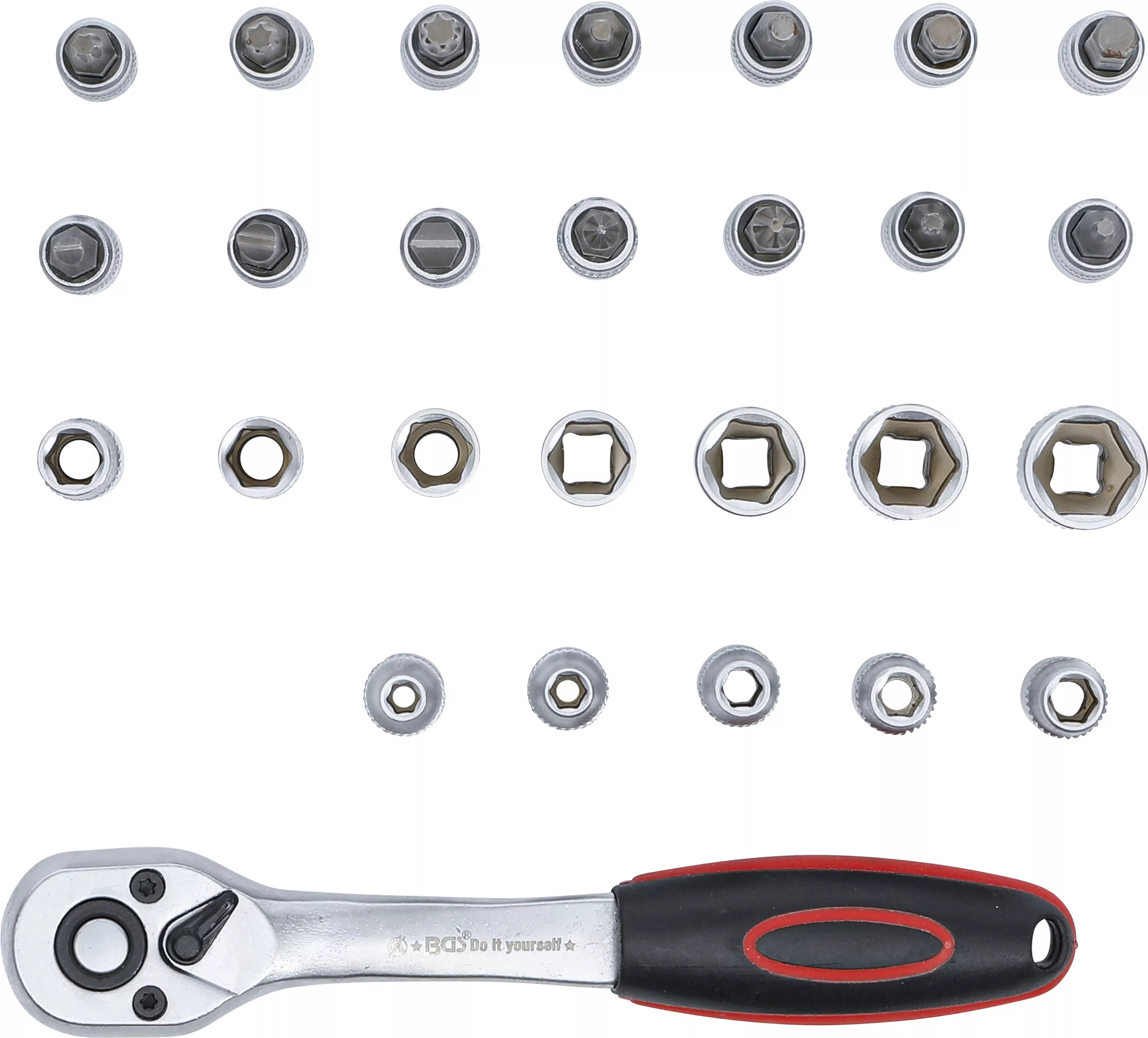 Set chei tubulare | Antrenare 6,3 mm (1/4") | 4 - 13 mm | 27 piese [3]