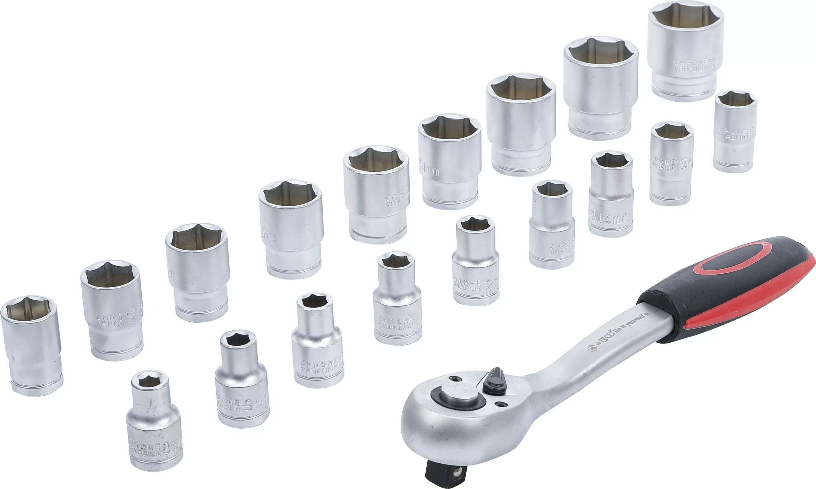 Set chei tubulare | Antrenare 12,5 mm (1/2") | 8 - 32 mm | 19 piese [2]