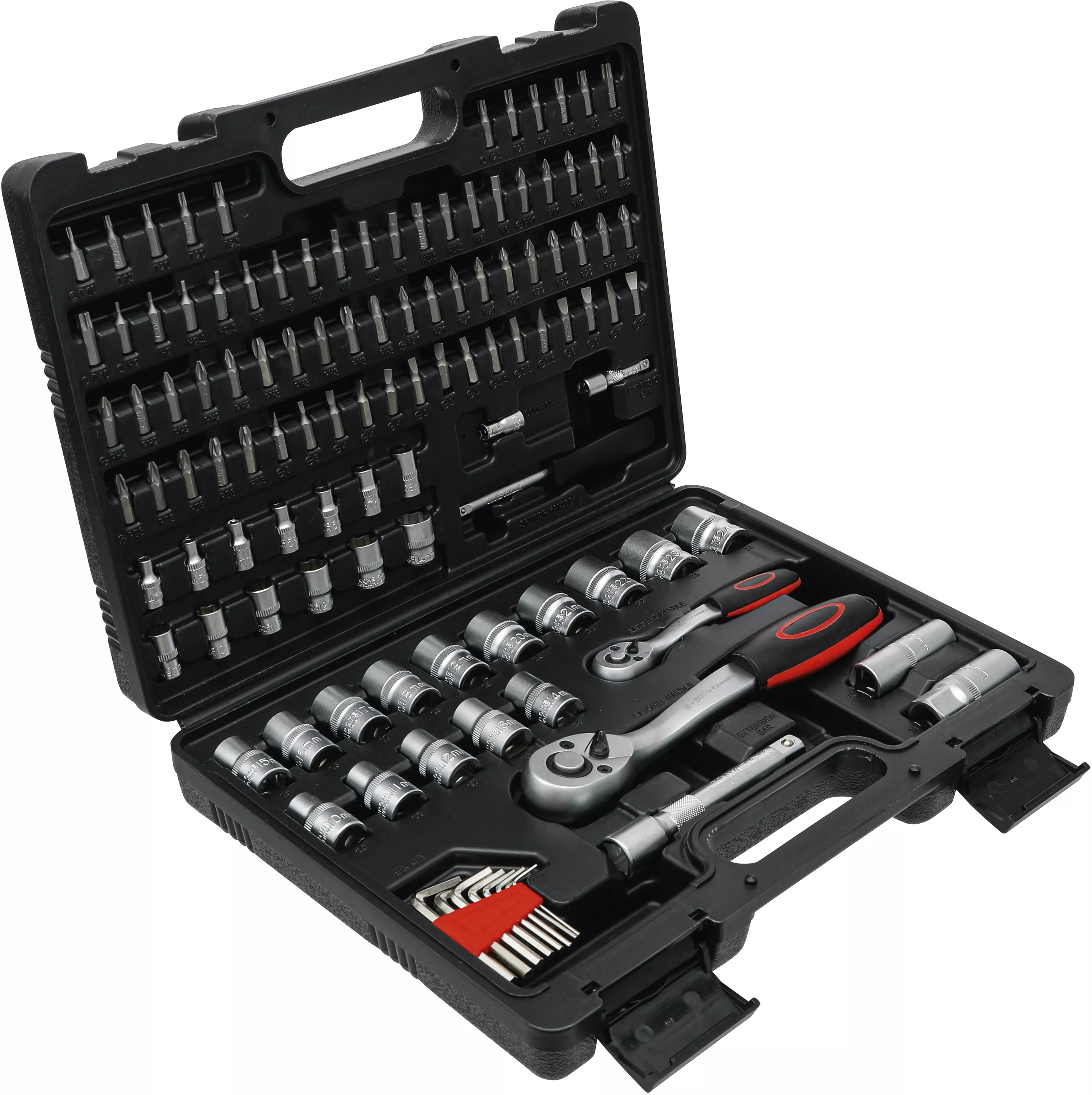 Set chei tubulare Profil ondulat | Antrenare 6,3 mm (1/4") / 12,5 mm (1/2") | 115 piese [3]