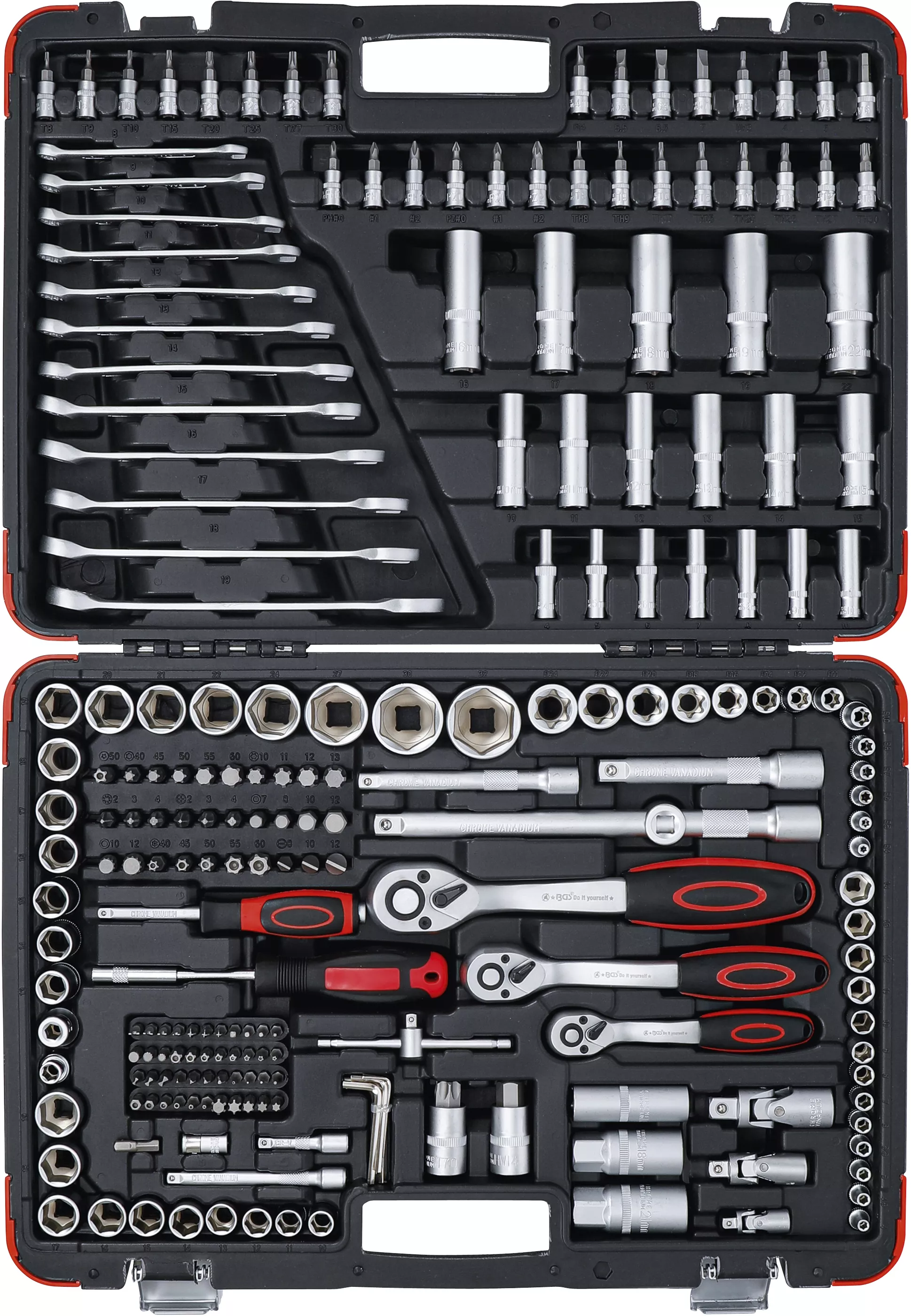 Set chei tubulare | Antrenare 6,3 mm (1/4") / 10 mm (3/8") / 12,5 mm (1/2") | 216 piese [6]
