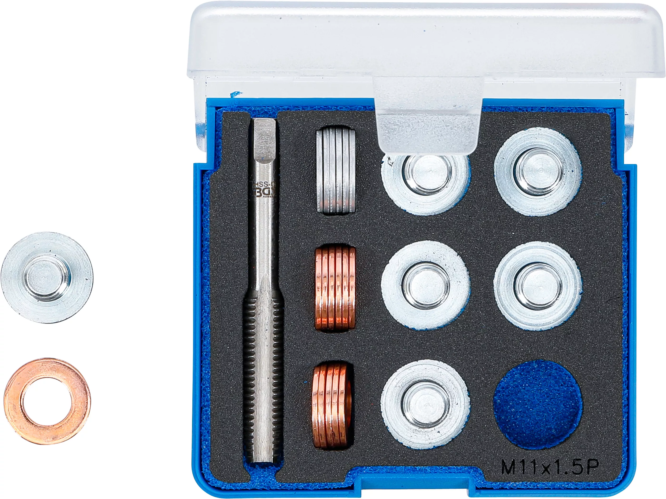 Set reparatie pentru filet baie scurgere ulei | M11 x 1,5 mm [4]