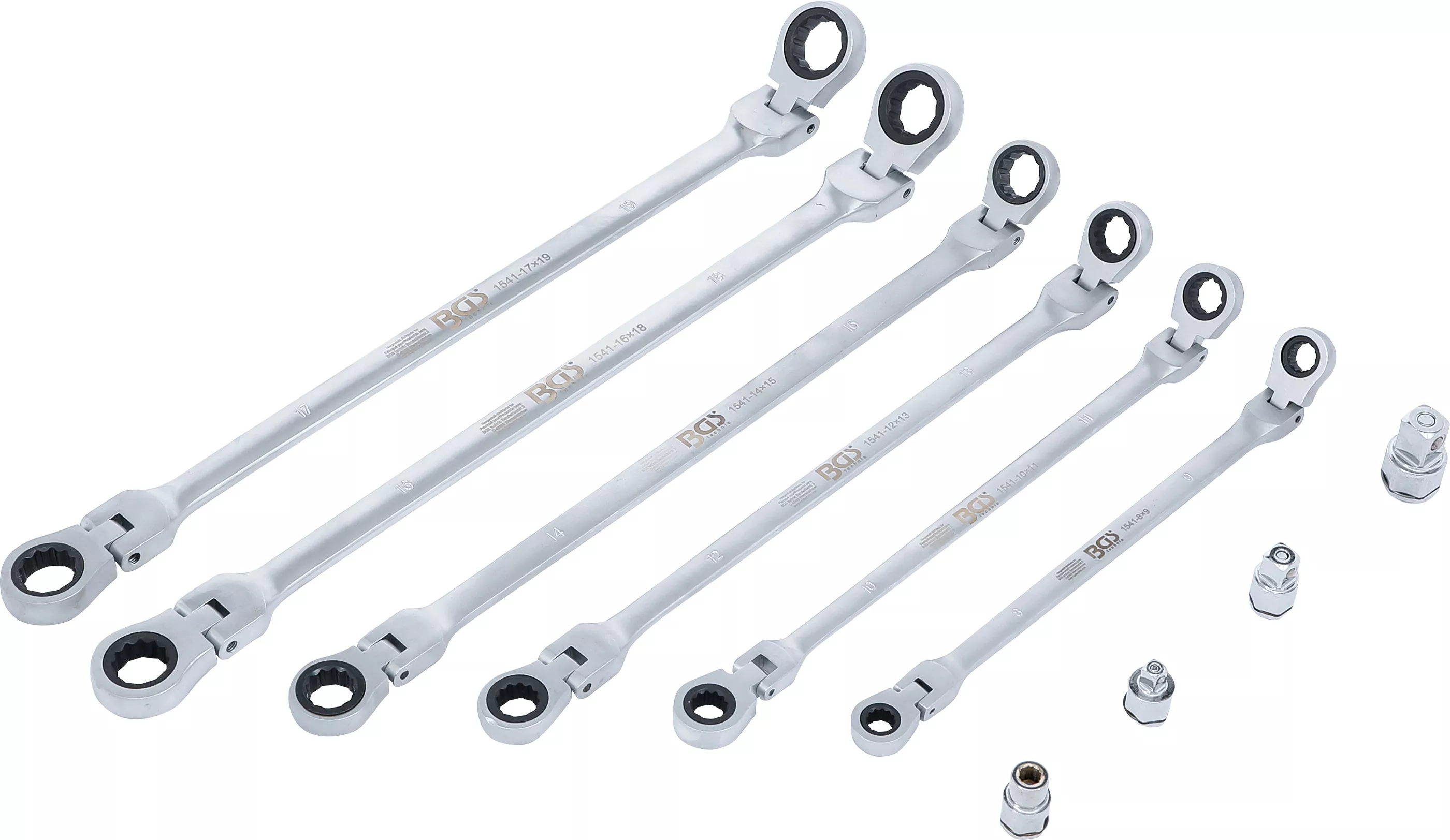 Set chei articulate clichet dublu | 8 - 19 mm | 10 piese [2]