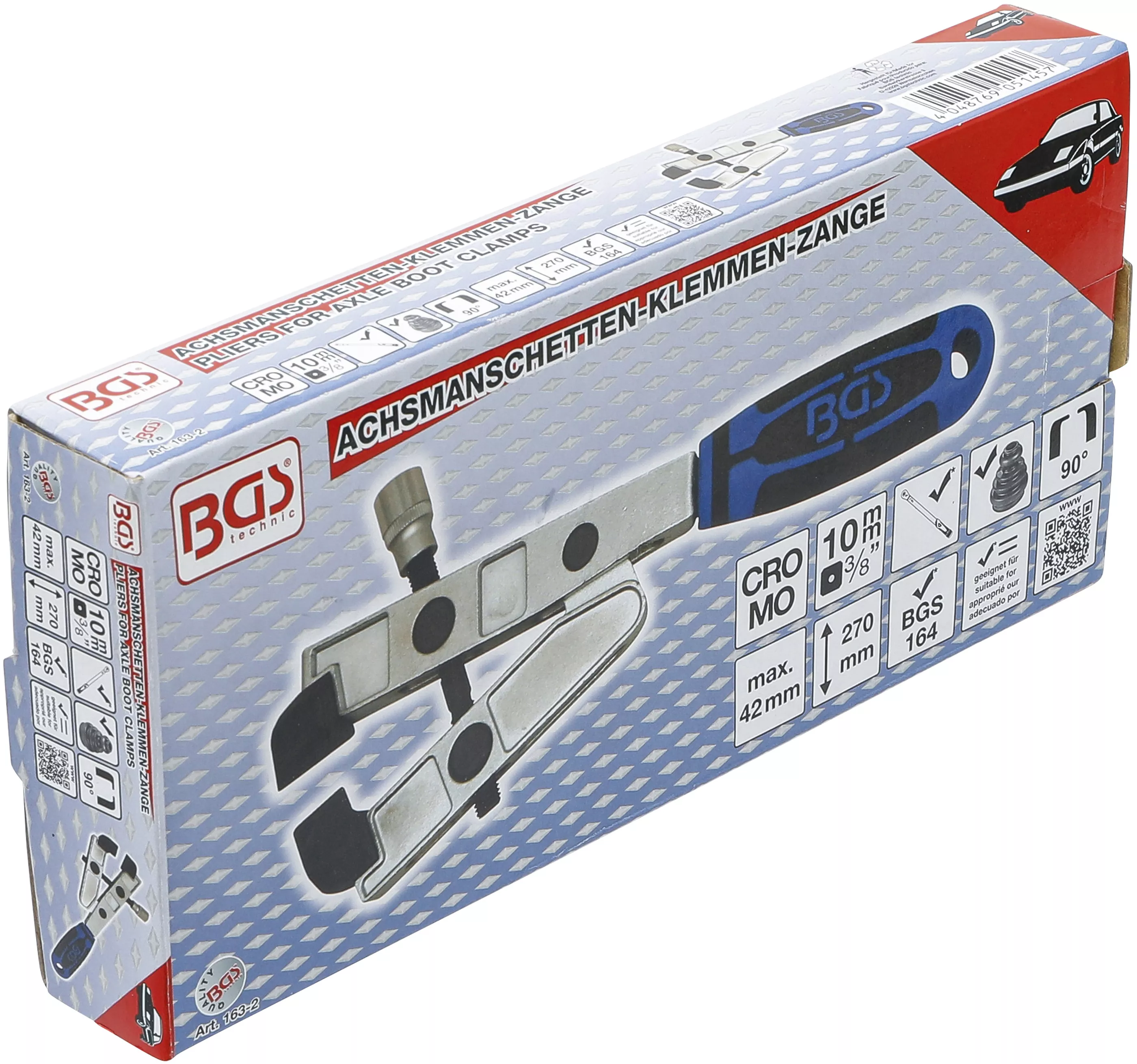 Cleste pentru coliere pentru burdufuri | antrenare cu cheie dinamometrica | in unghi de 90° [7]