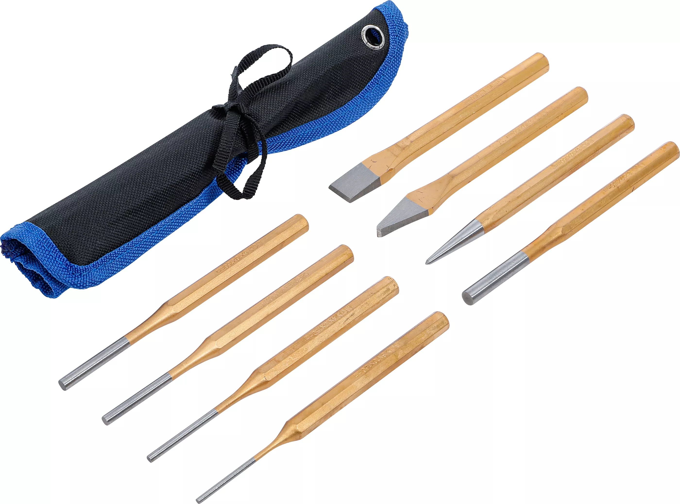 Set extractor splinturi | 150 mm | incl. dalta + punctator | 8 piese [2]