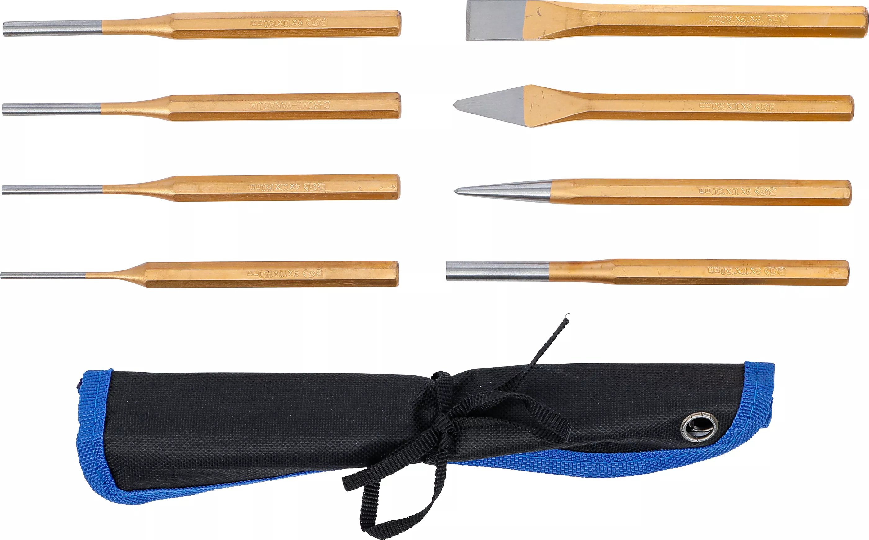 Set extractor splinturi | 150 mm | incl. dalta + punctator | 8 piese [4]