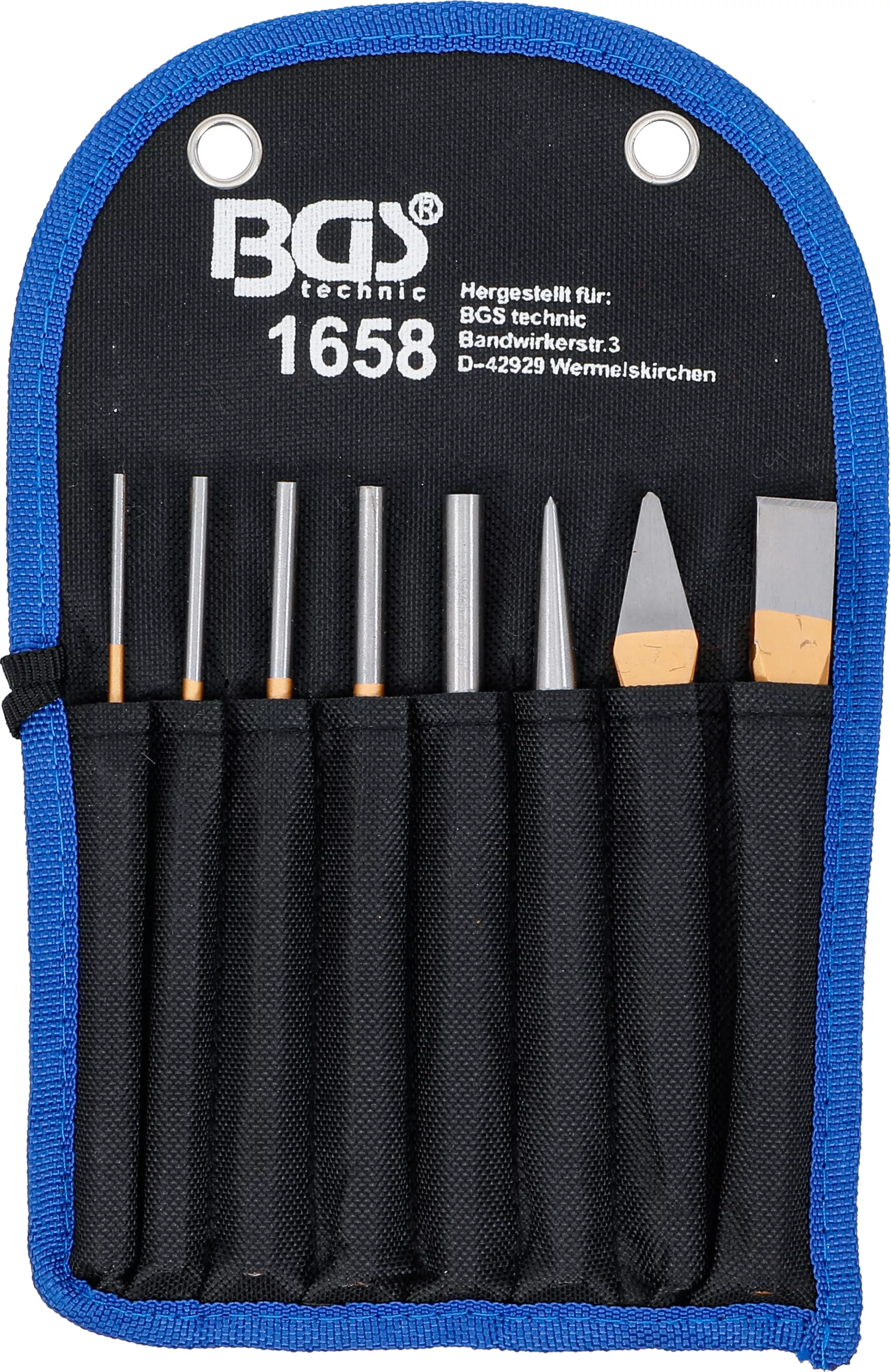 Set extractor splinturi | 150 mm | incl. dalta + punctator | 8 piese [5]