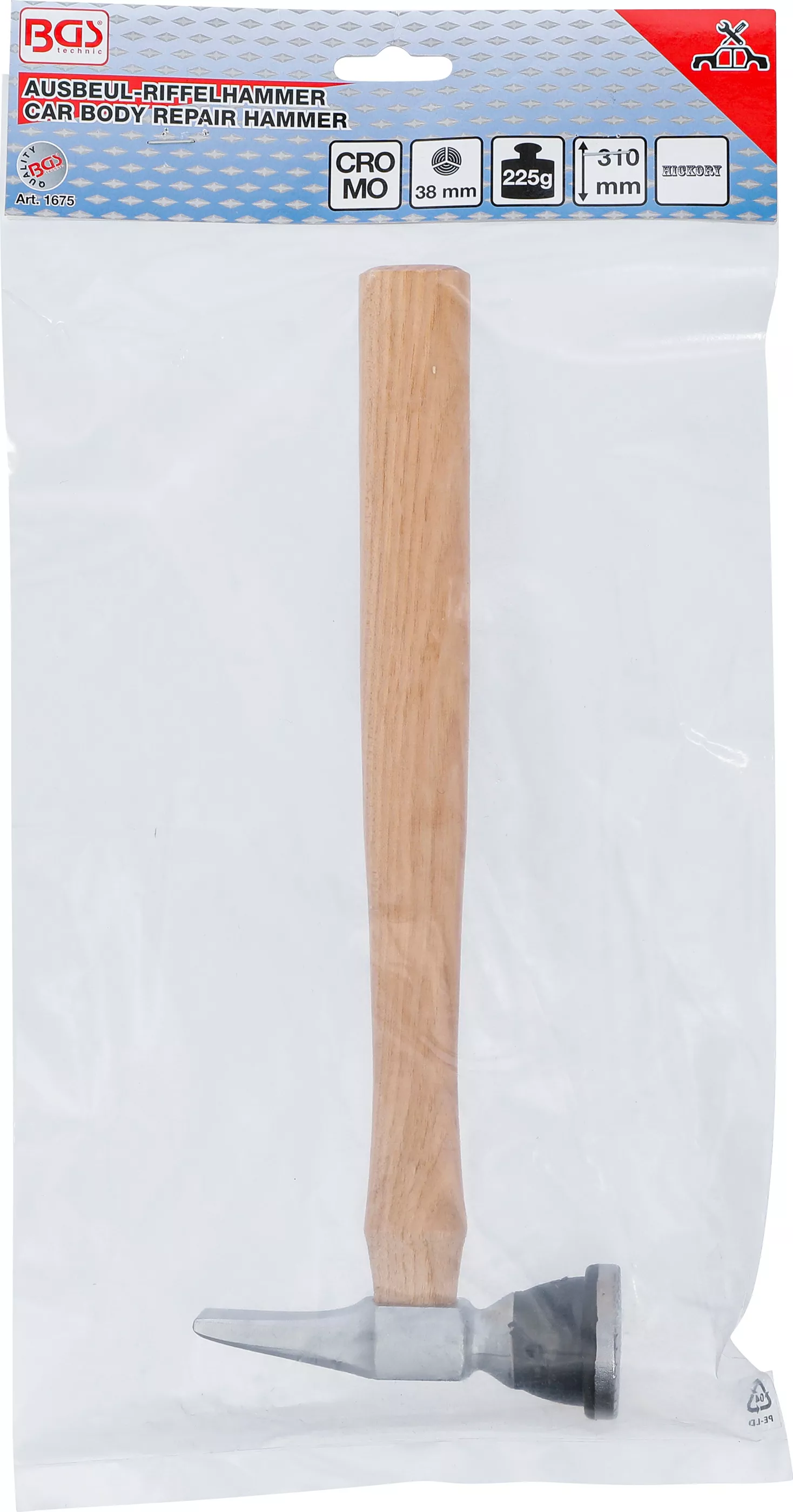 Ciocan cap crestat indreptare tabla | o 38 mm | 225 g [6]