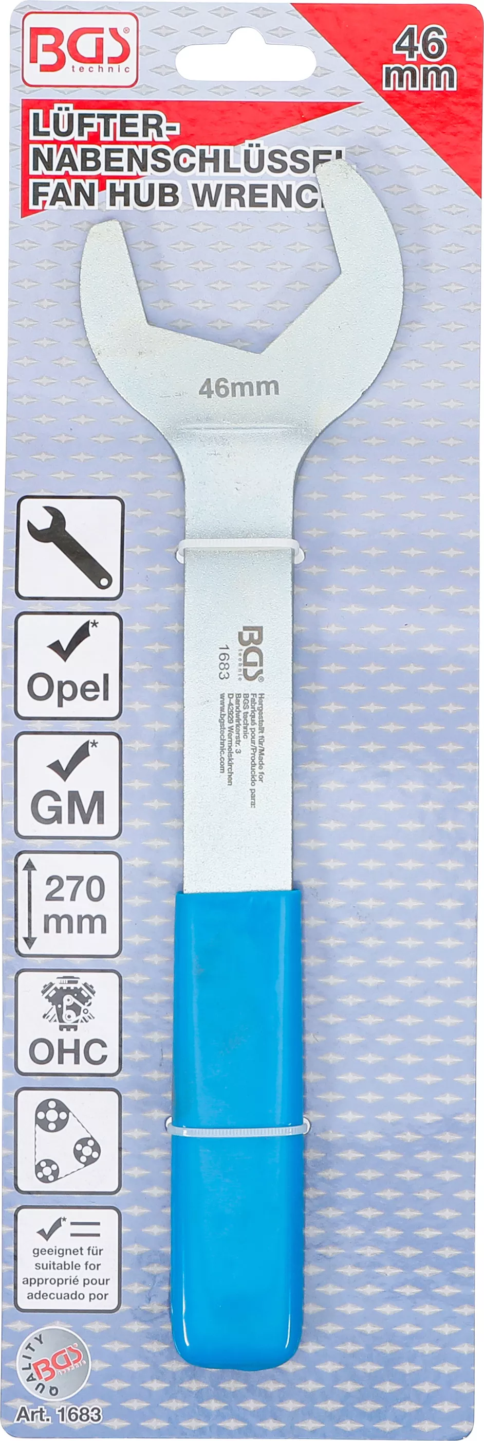 Cheie butuc ventilator | pentru Opel, GM | 46 mm [4]