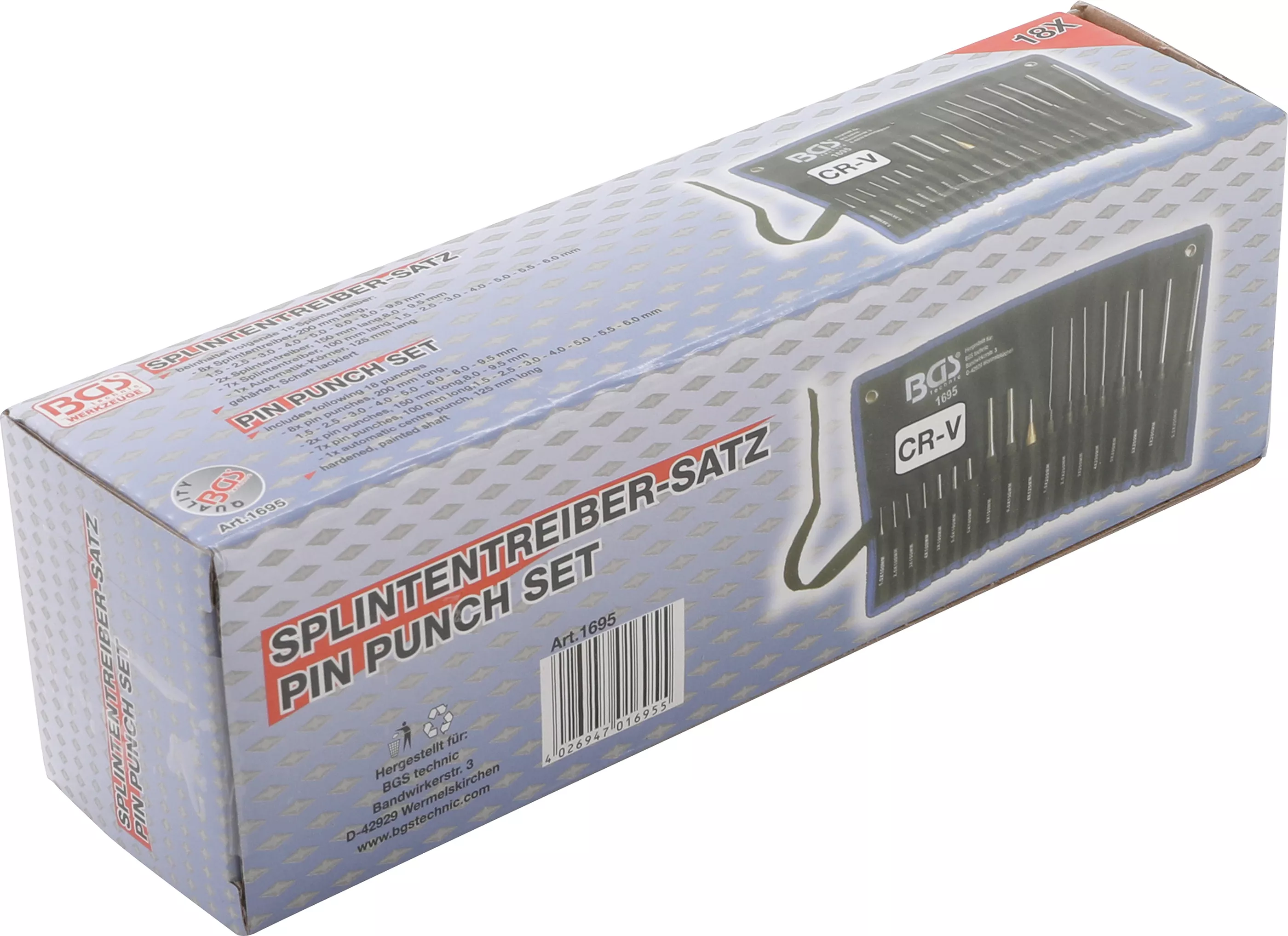 Set extractor splinturi | 100 - 150 - 200 mm | 1,5 - 9,5 mm | incl. punctator | 18 piese [2]
