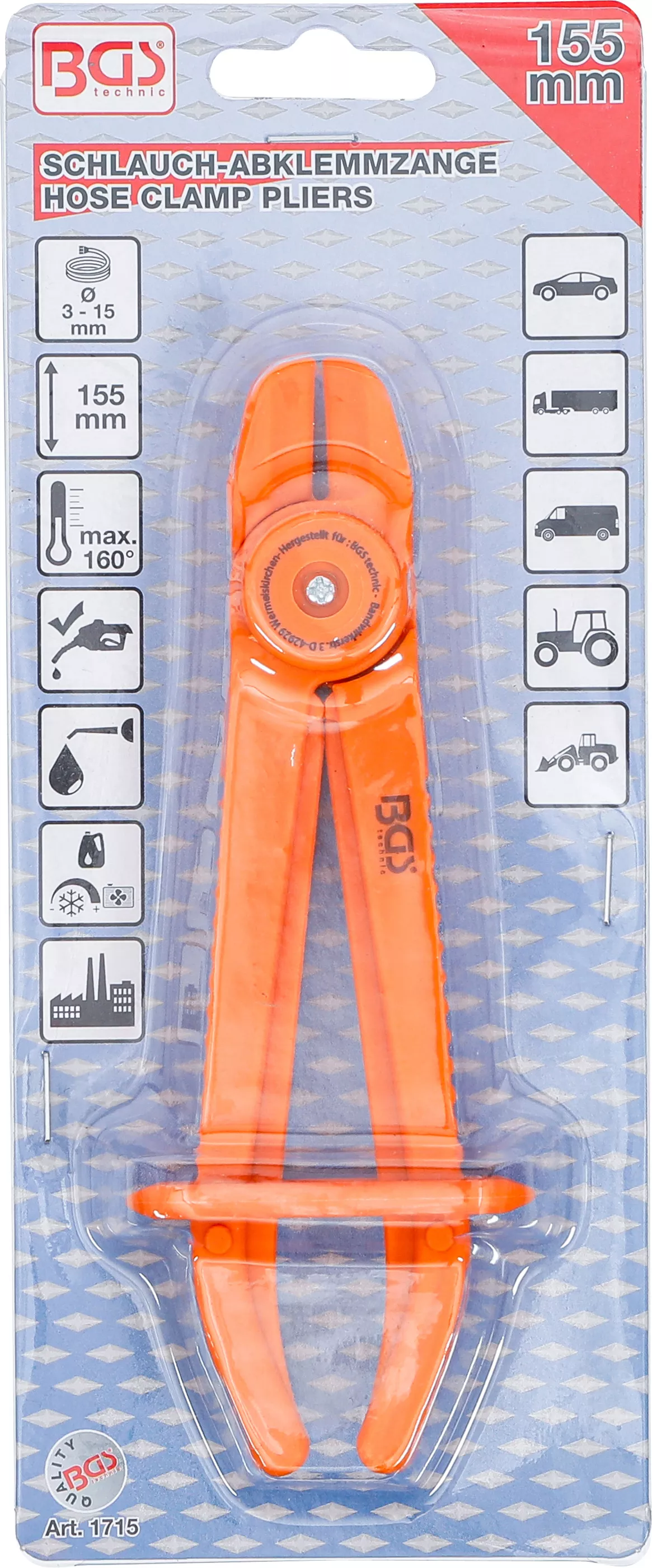 Cleste blocare furtun | 155 mm [4]