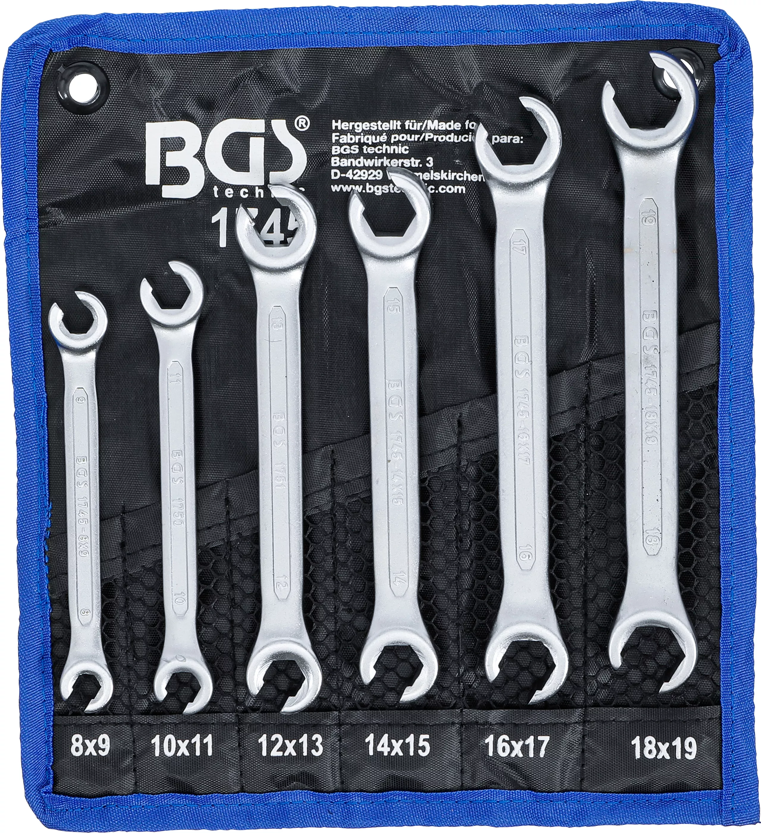 Set chei inelare duble deschise | 8 x 9 - 18 x 19 mm | 6 piese [1]