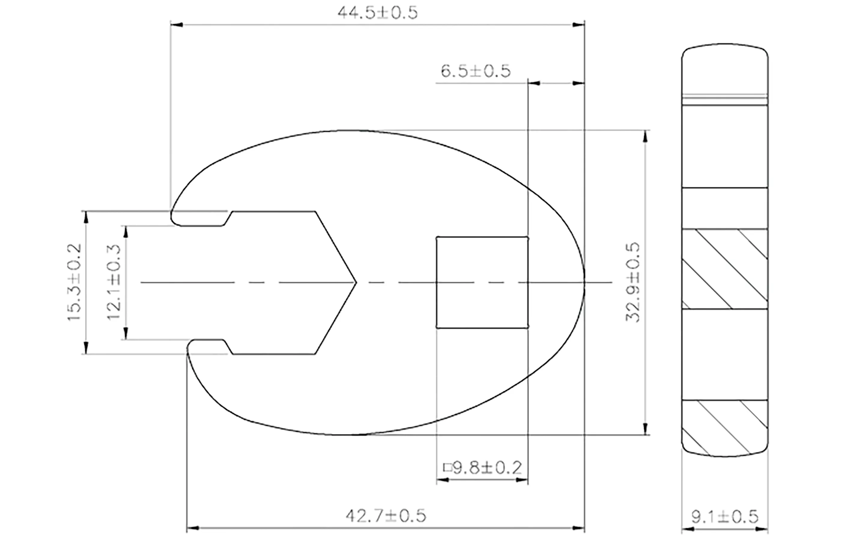 Cheie cu dinte | 10 mm (3/8") | 15 mm [3]