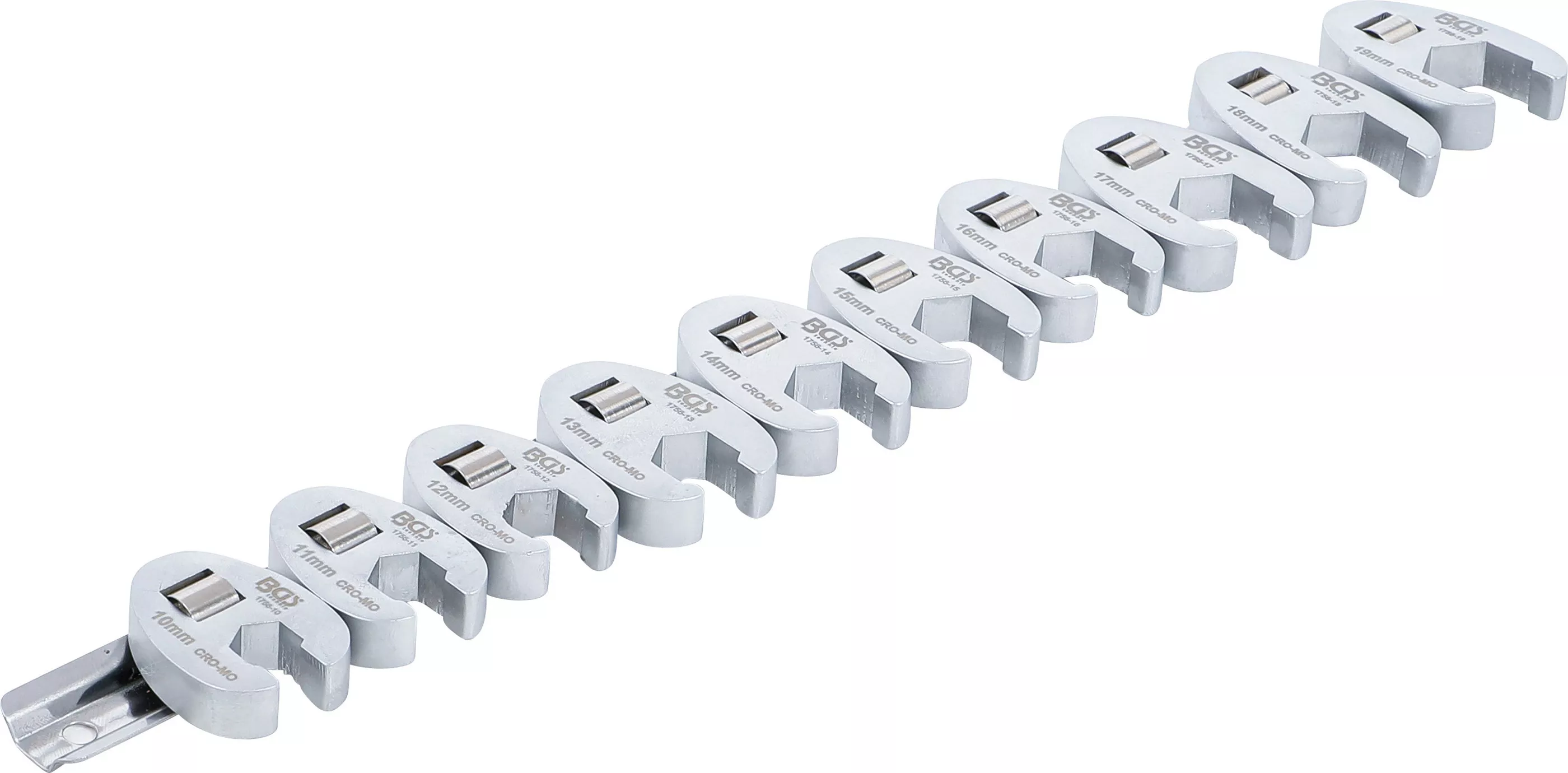 Set chei cu dinte | 10 mm (3/8") | 10 - 19 mm | 10 piese [1]