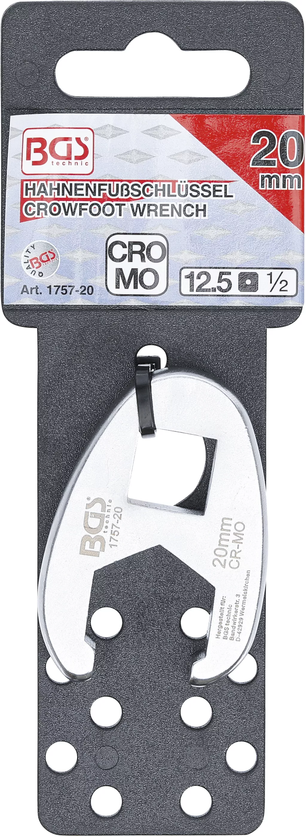 Cheie cu dinte | 12,5 mm (1/2") | 20 mm [3]