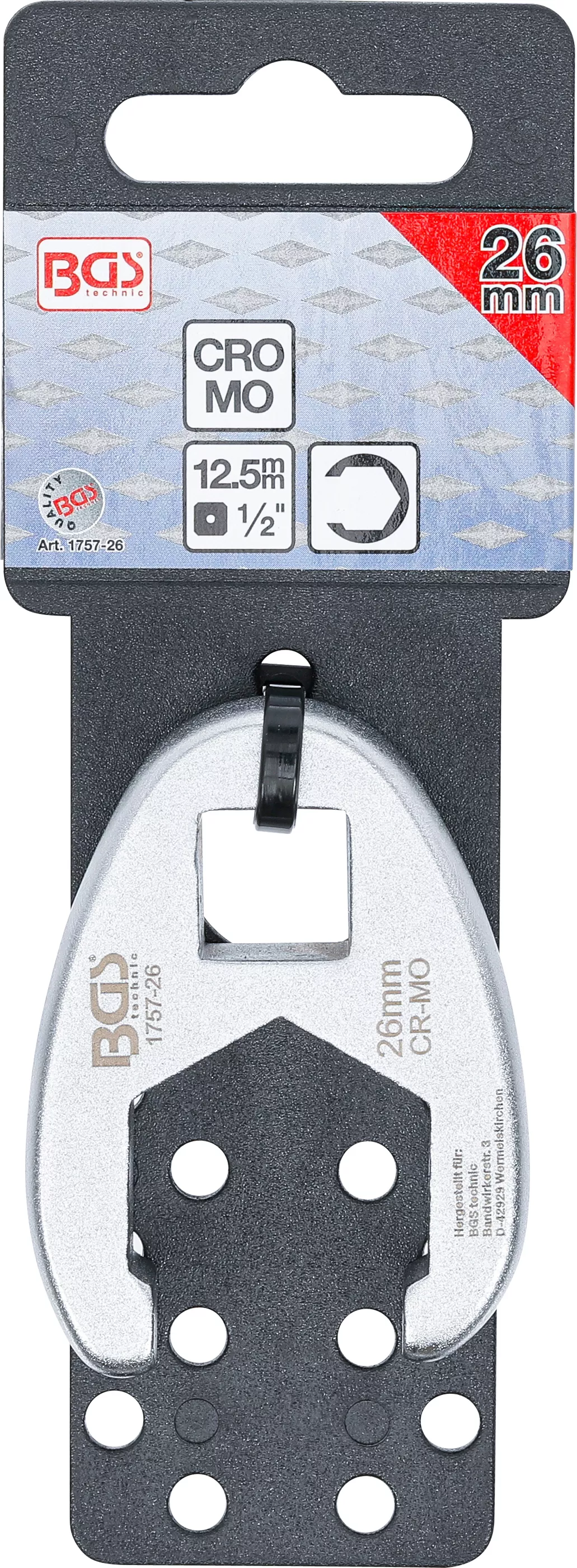 Cheie cu dinte | 12,5 mm (1/2") | 26 mm [4]