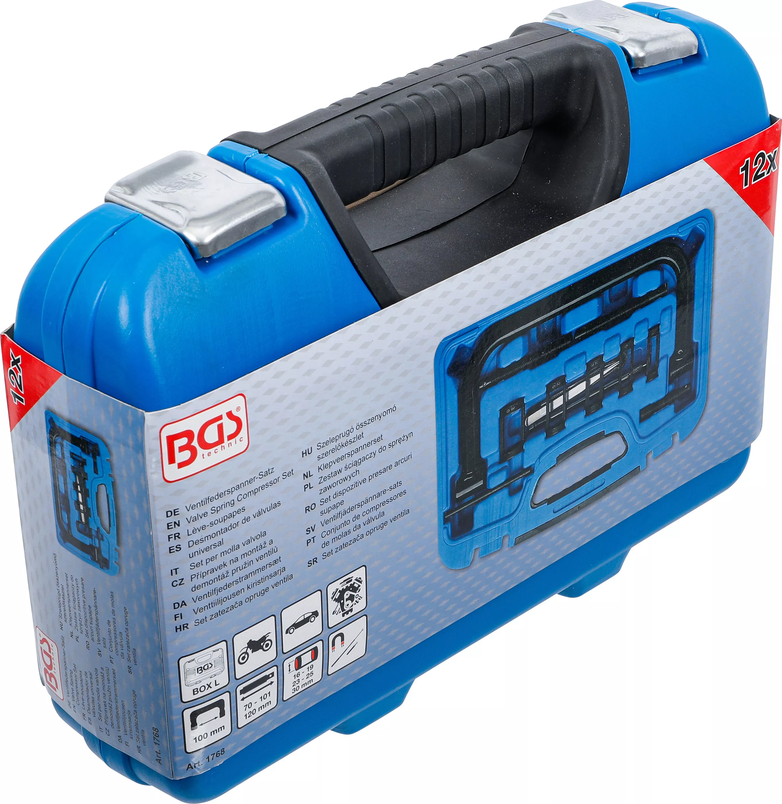 Set dispozitive presare arcuri supape | 16 - 30 mm [8]