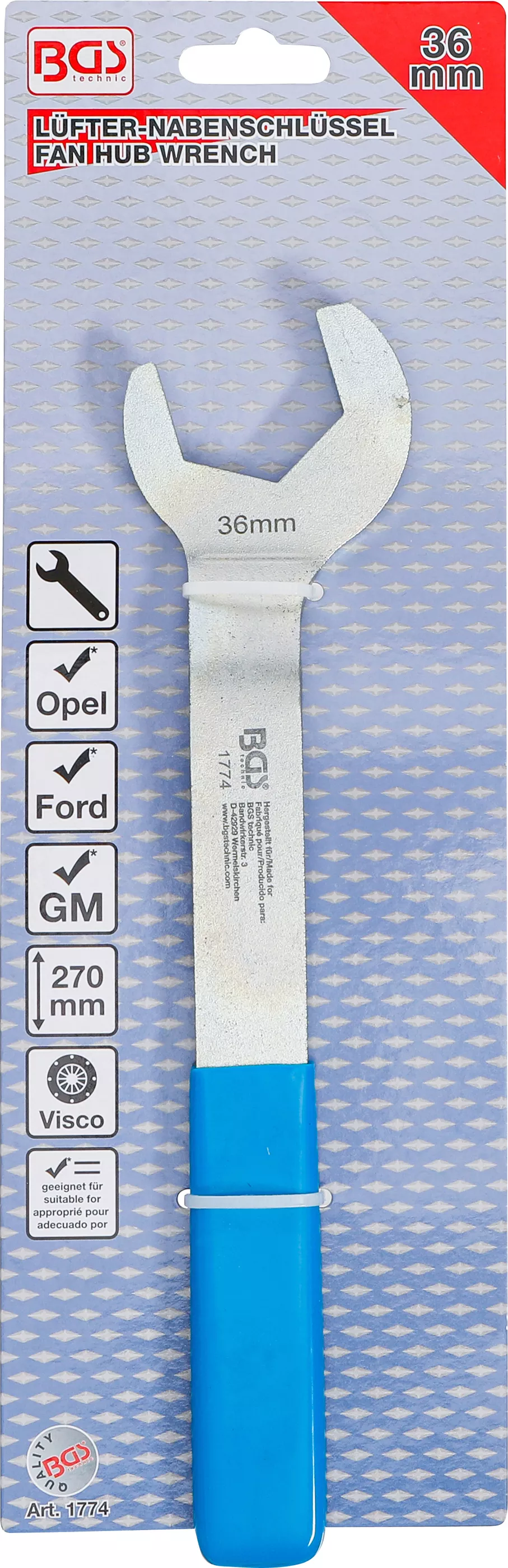 Cheie butuc ventilator | pentru Ford, Opel, GM | 36 mm [3]