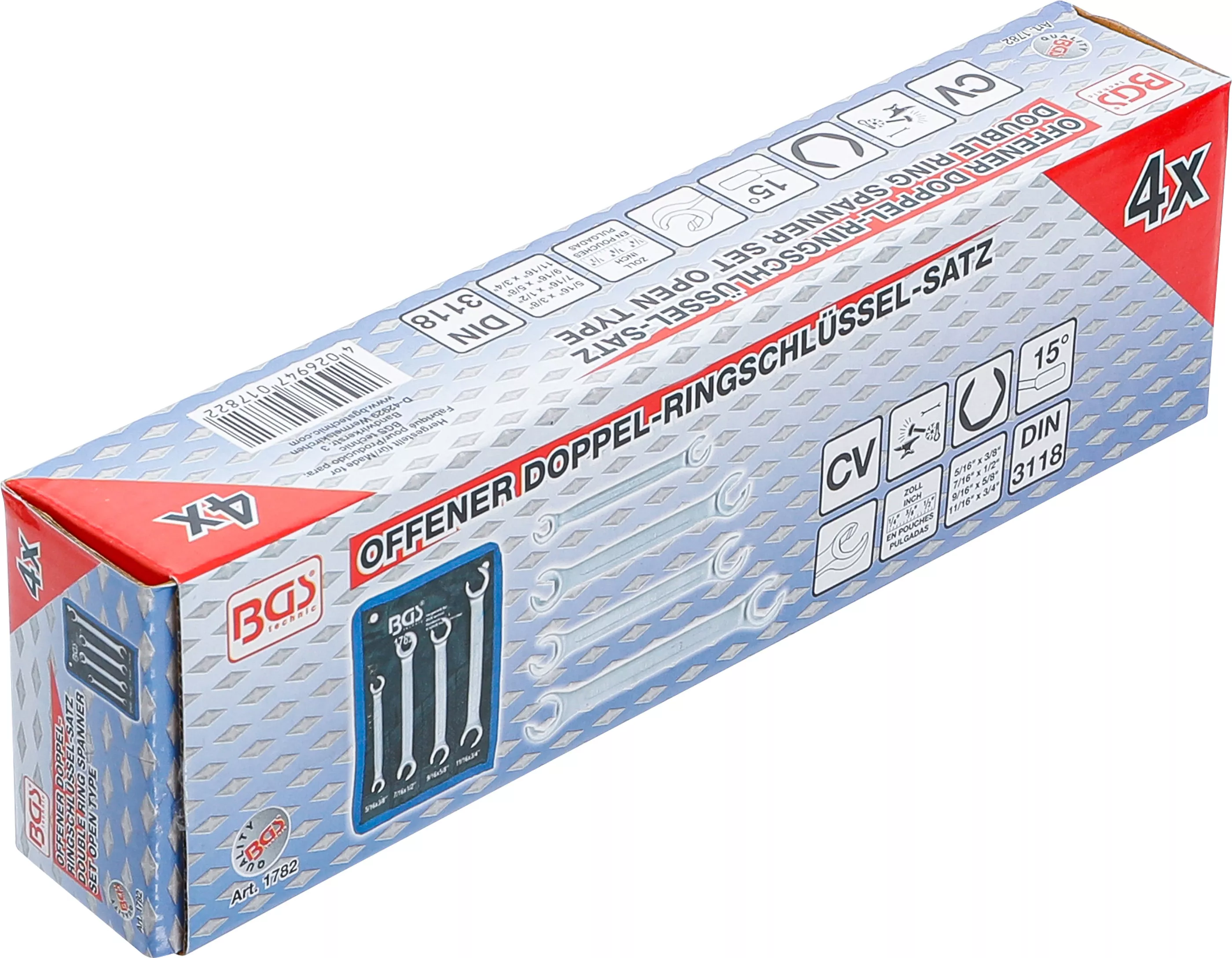 Set chei inelare duble deschise | Marimi in toli | 4 piese [6]