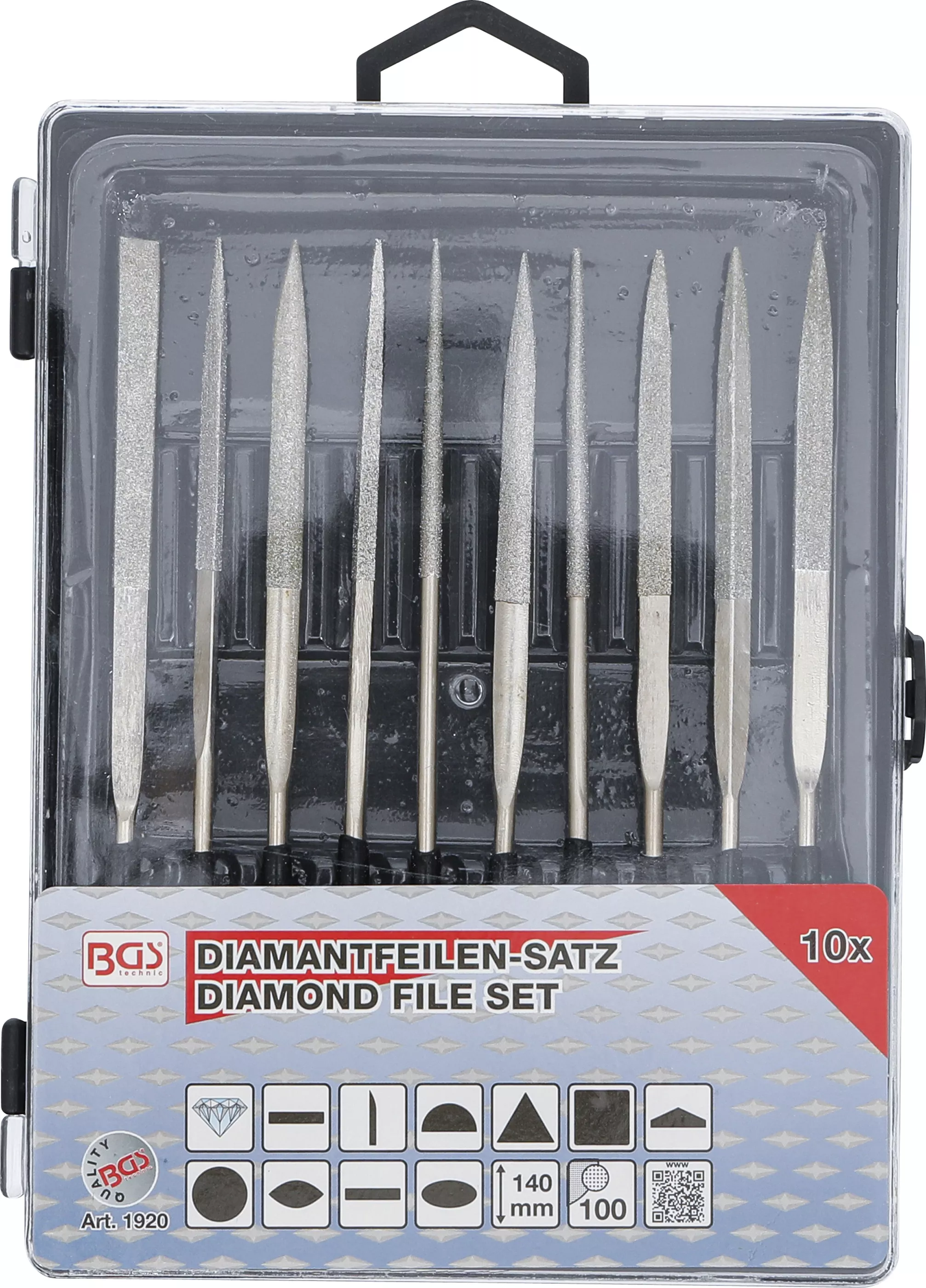 Set pile diamantate | drepte | 140 x 3 mm | 10 piese [9]