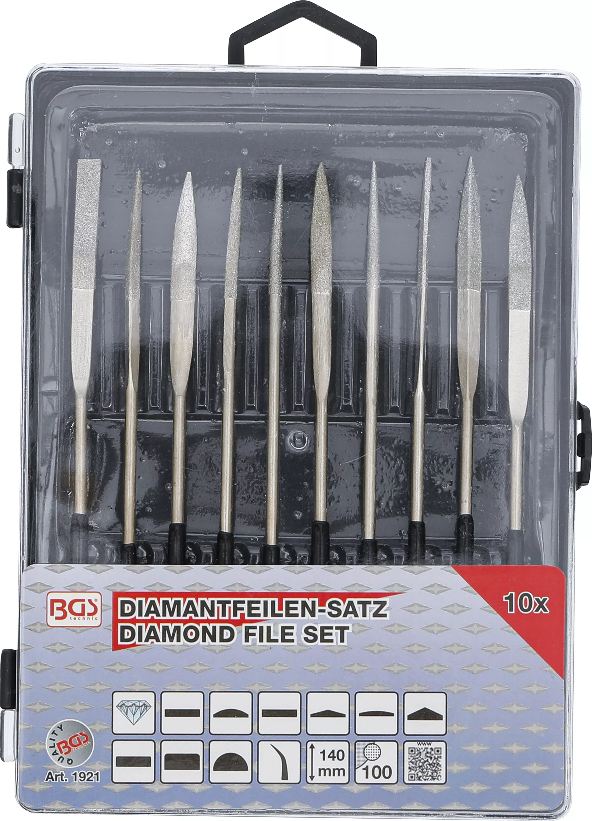 Set pile diamantate | curbe | 140 x 3 mm | 10 piese [6]