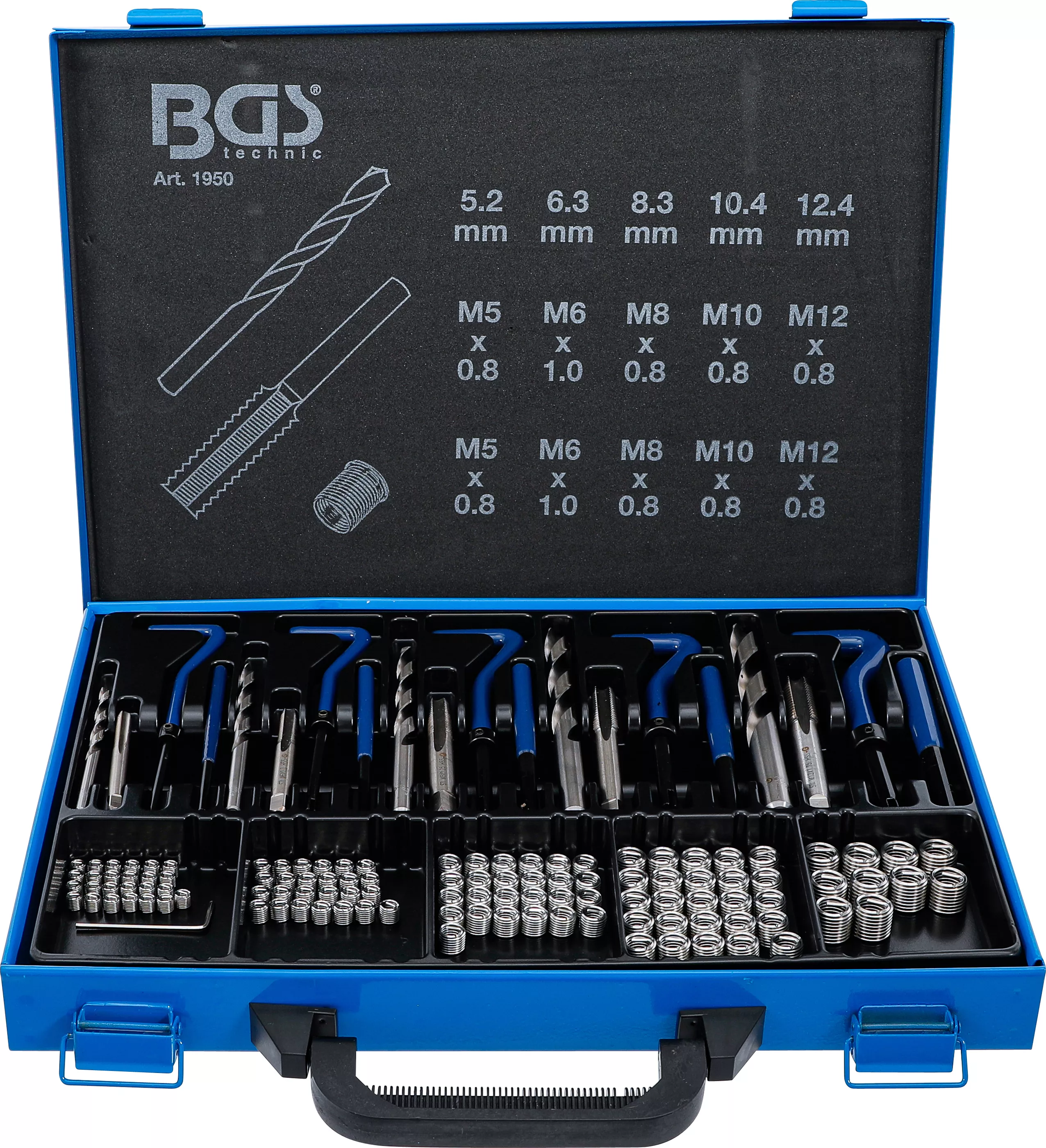 Scule - Set reparatie filete | M5 - M12 | 130 piese