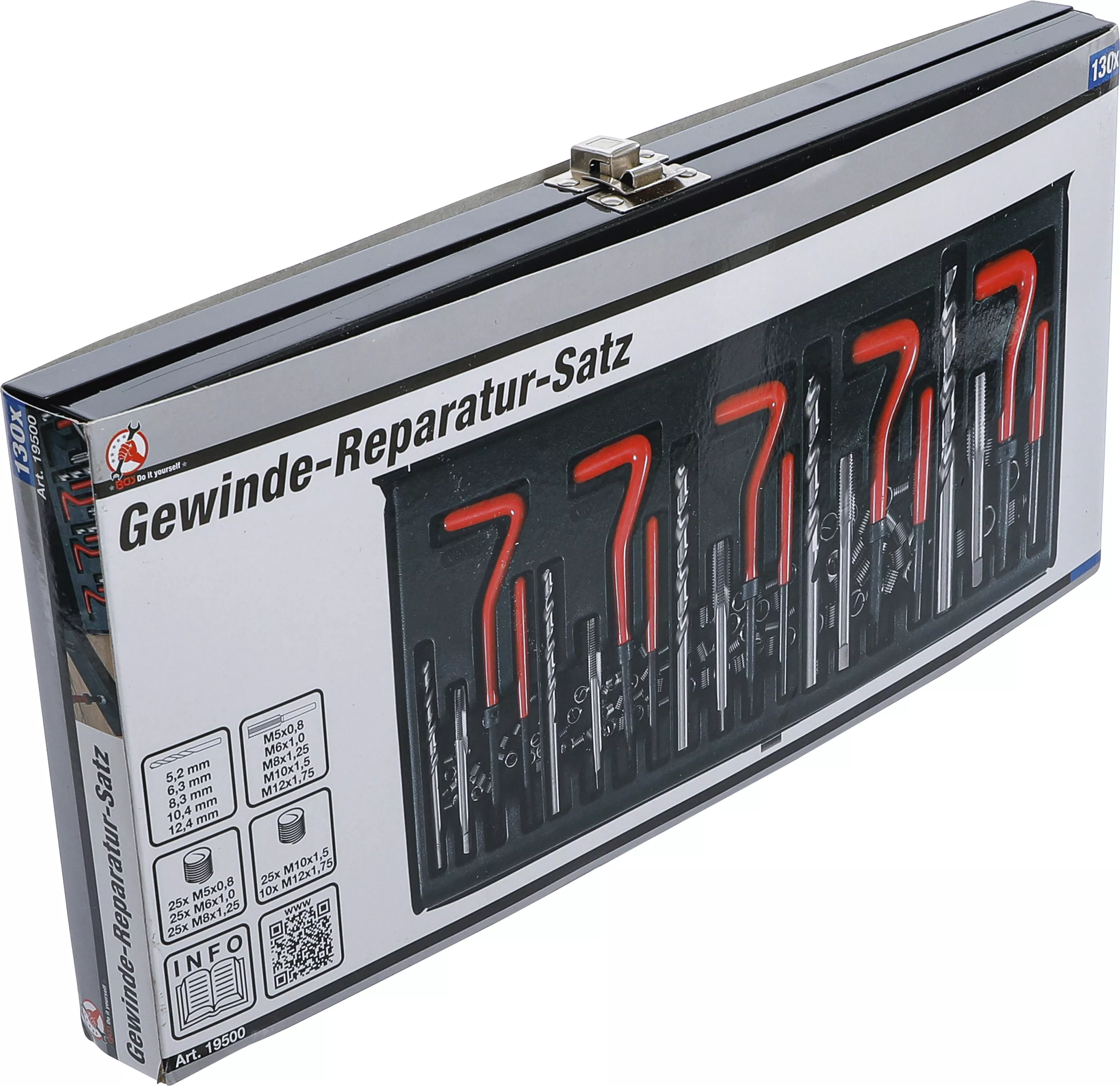 Set reparatii filete | M5 - M12 | 130 piese [6]